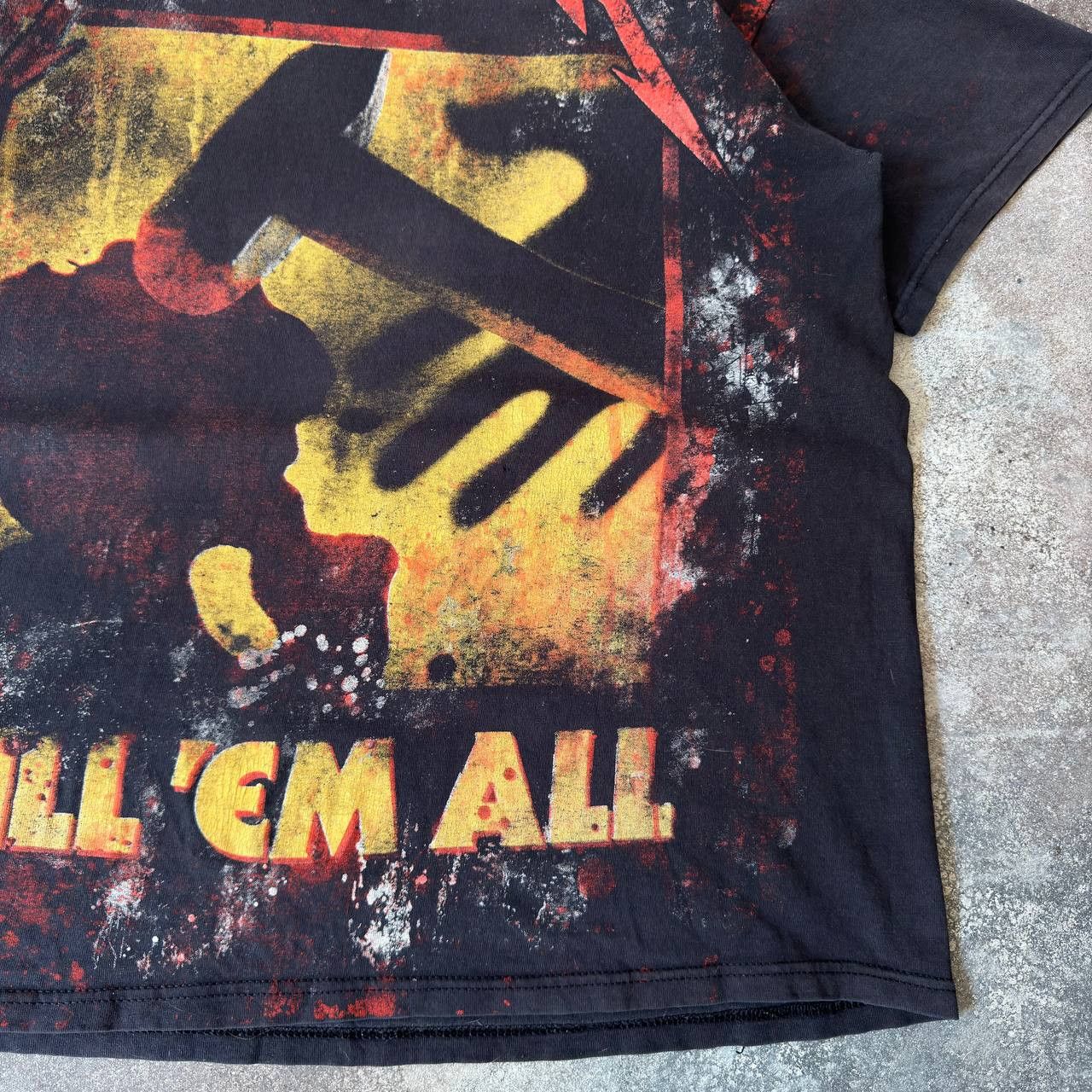 Metallica × Vintage Metallica Vintage Distressed Rock Band T-Shirt Size US XL / EU 56 / 4 - 6 Thumbnail