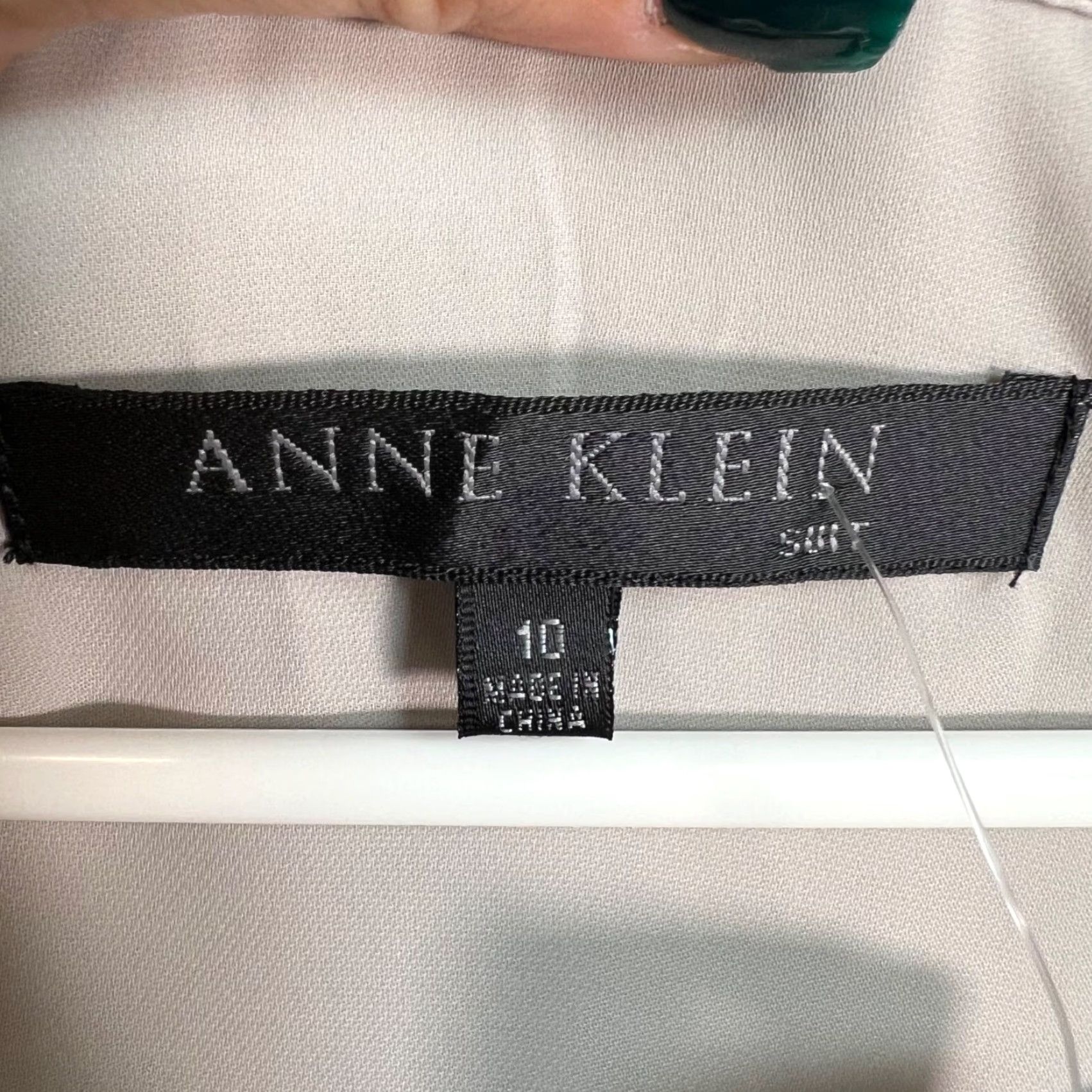 Anne Klein Anne Klein Tank Womens Size 10 Silver Sequin Sleeveless NEW Size L / US 10 / IT 46 - 3 Thumbnail