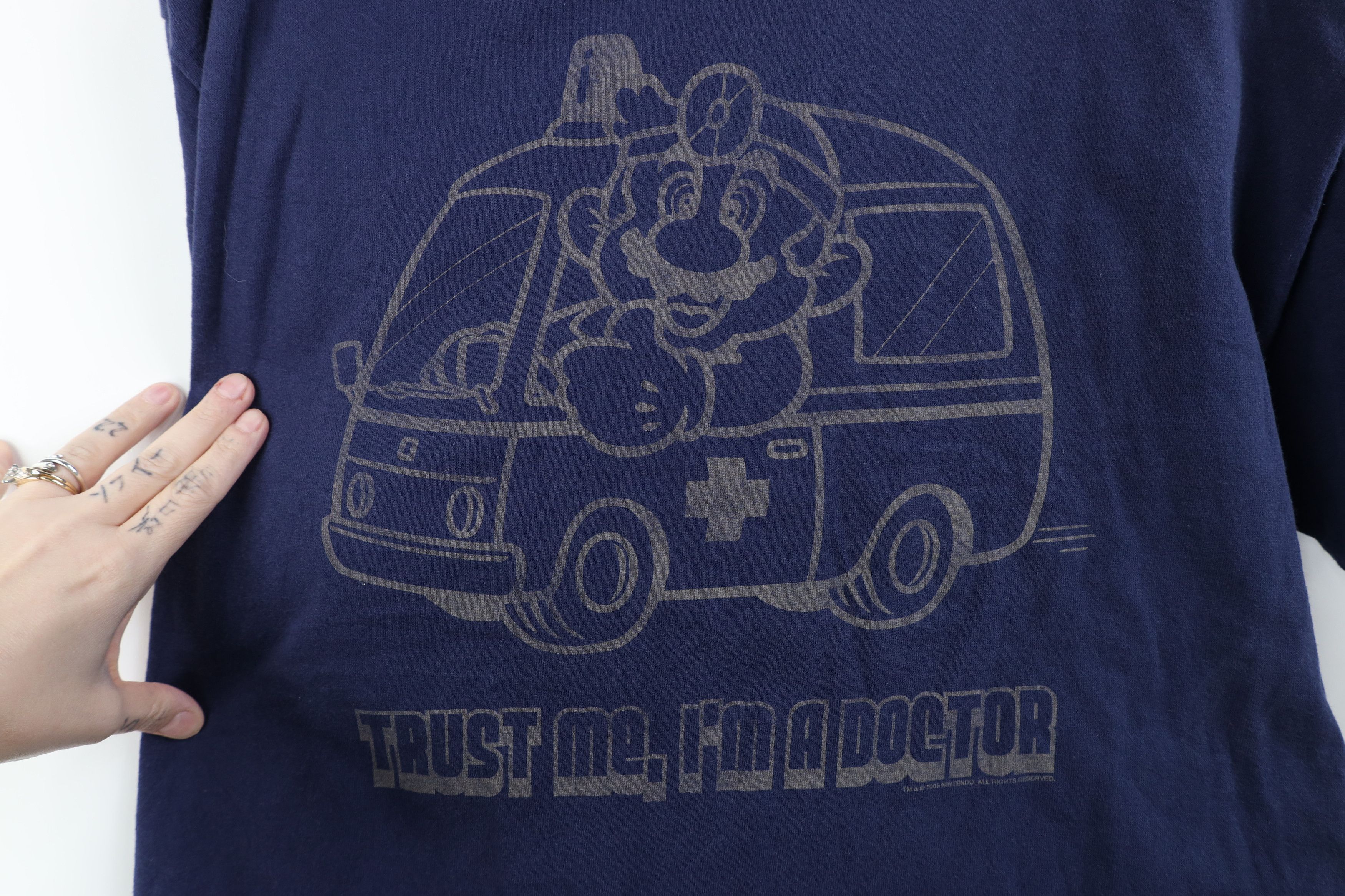 Nintendo Vintage Y2K 2006 Nintendo Dr Mario Game Short Sleeve T-Shirt Size US XL / EU 56 / 4 - 4 Thumbnail