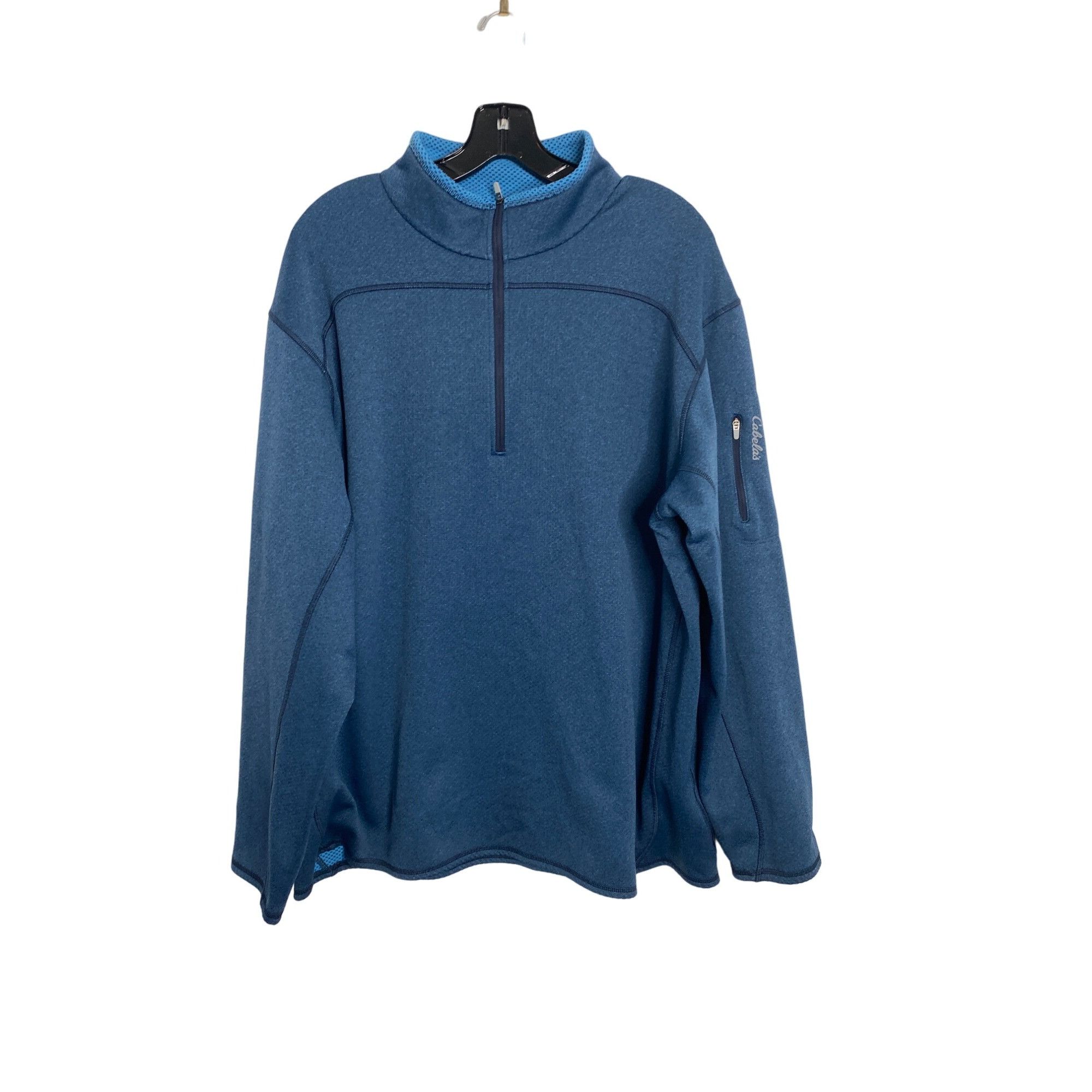 Cabelas CABELA'S MEN'S BLUE 1/4 ZIP PULLOVER SZ XL Size US XL / EU 56 / 4 - 1 Thumbnail