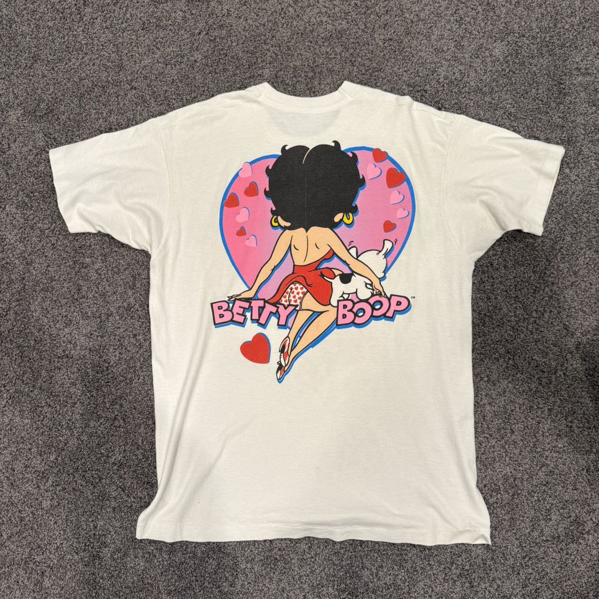 Other Vintage Betty Boop Pudgy Hearts White Shirt Size US XXL / EU 58 / 5 - 4 Thumbnail