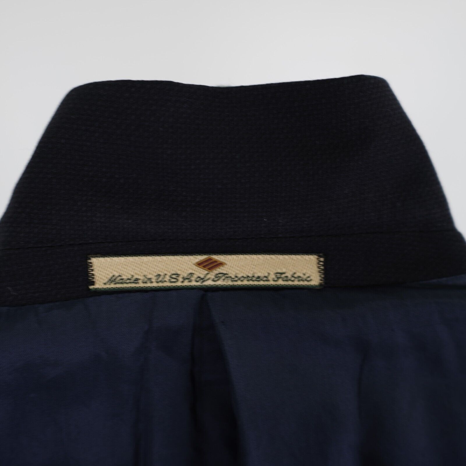 Joseph Abboud DAMAGED Joseph Abboud Thick Textured Wool Blue Suit Jacket 4 Size 42L - 12 Thumbnail