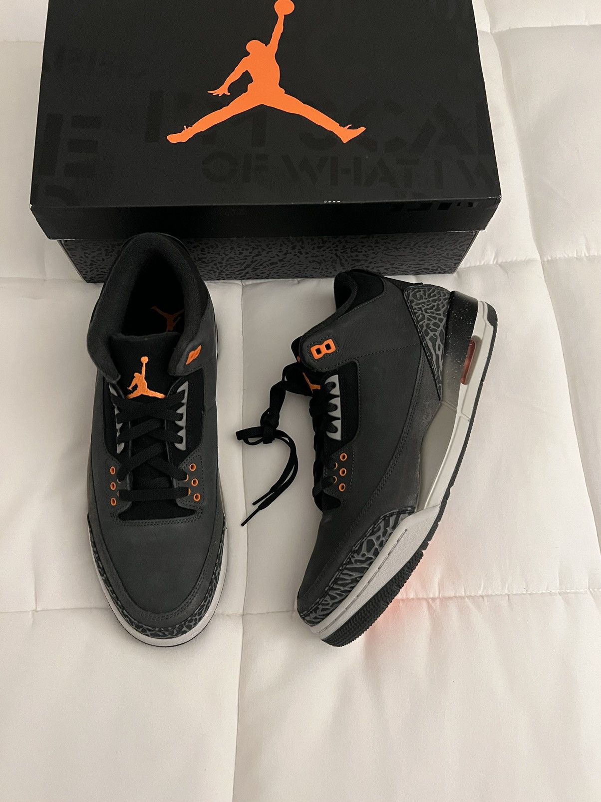 Jordan Brand × Nike Nike Air Jordan Retro 3 AJ3 Fear Pack Grey Orange CT8532-080 Size US 11 / EU 44 - 1 Thumbnail
