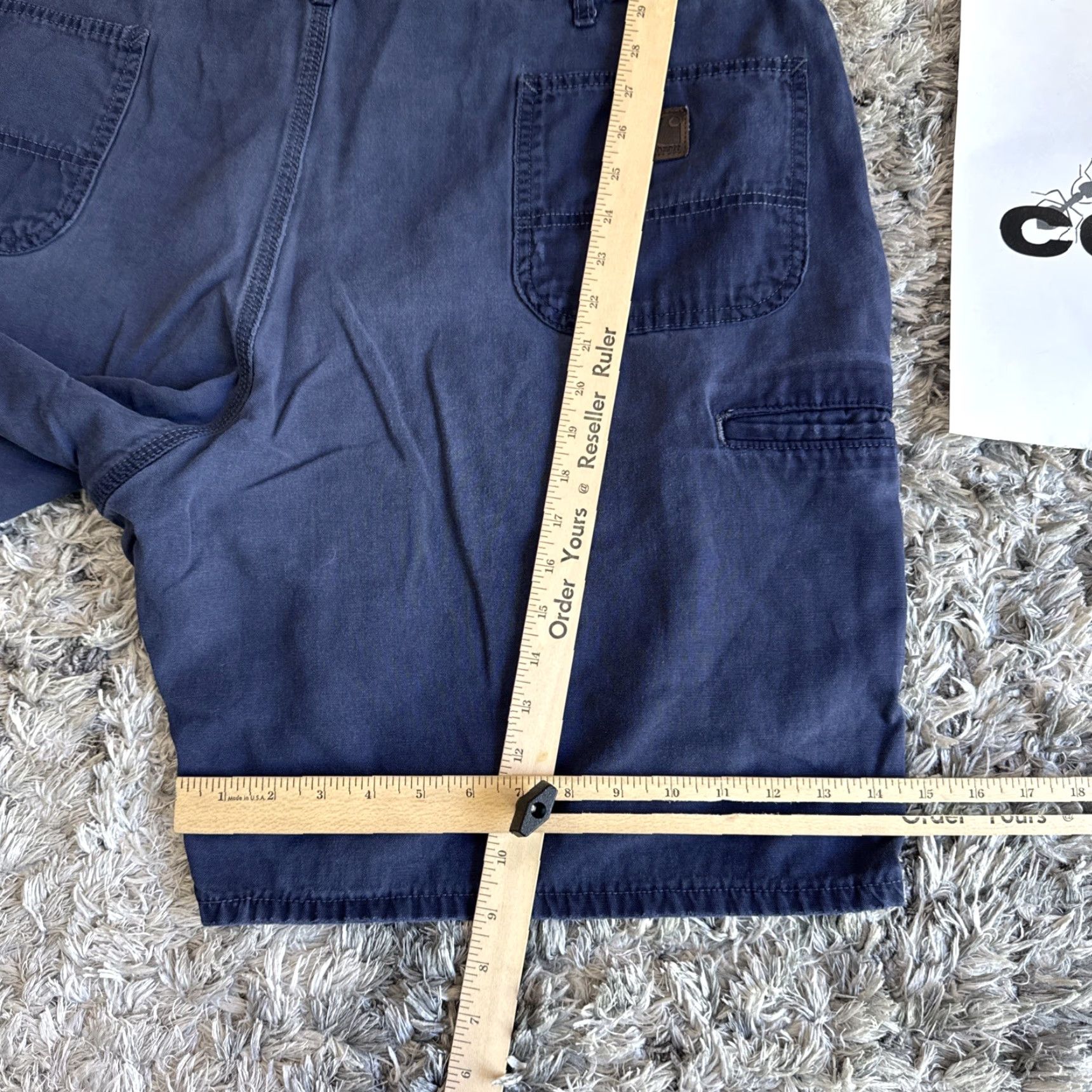 Carhartt VINTAGE Carhartt Shorts Men’s 46 Original Fit Utility DYED B203 BLS Baggy Y2K Workwear Size US 30 / EU 46 - 5 Thumbnail