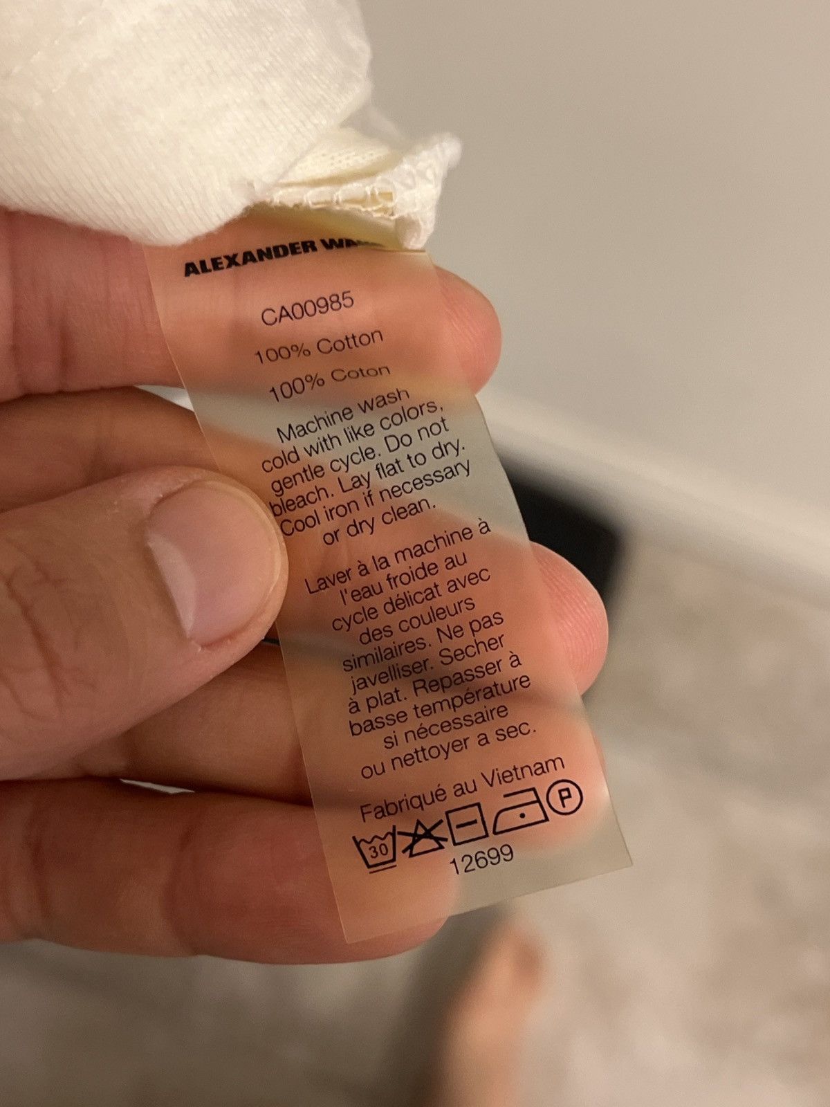 Alexander Wang × T by Alexander Wang T by Alexander Wang sz XS Distressed Slub Cotton Jersey Size US XS / EU 42 / 0 - 4 Thumbnail