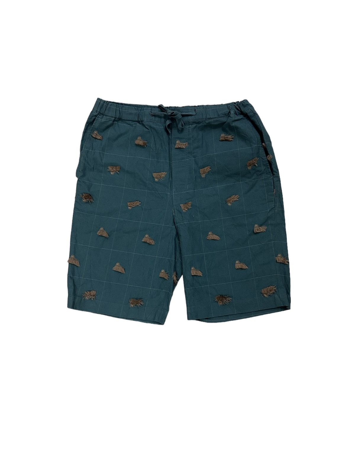 Issey Miyake × Japanese Brand × Ne-Net Ne-net Dog Print With Fur Relaxed Short Pants Size US 32 / EU 48 - 1 Thumbnail