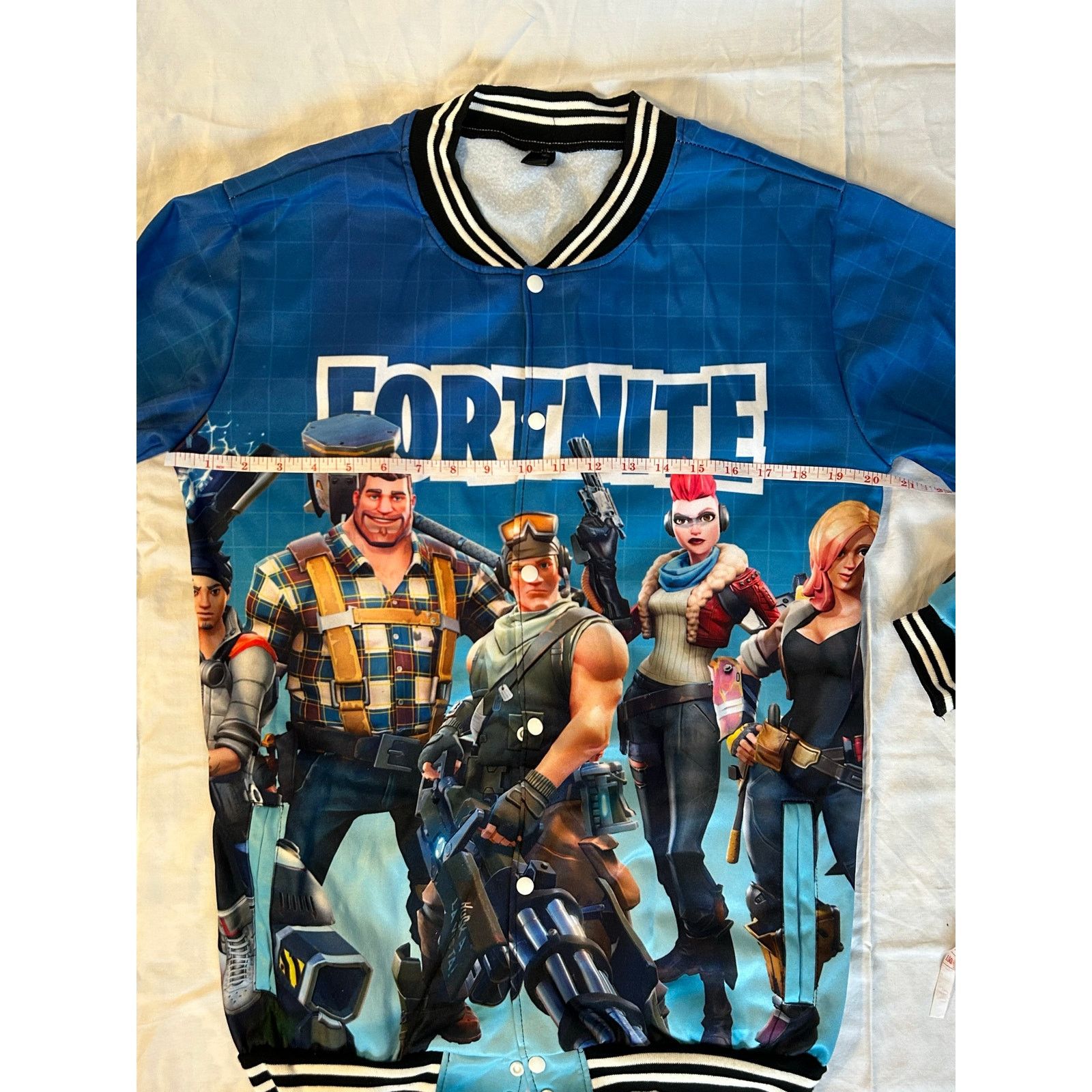 Other Epic Fortnite Squad Varsity Button-Up Jacket - L (175/88A) Size US L / EU 52-54 / 3 - 8 Thumbnail