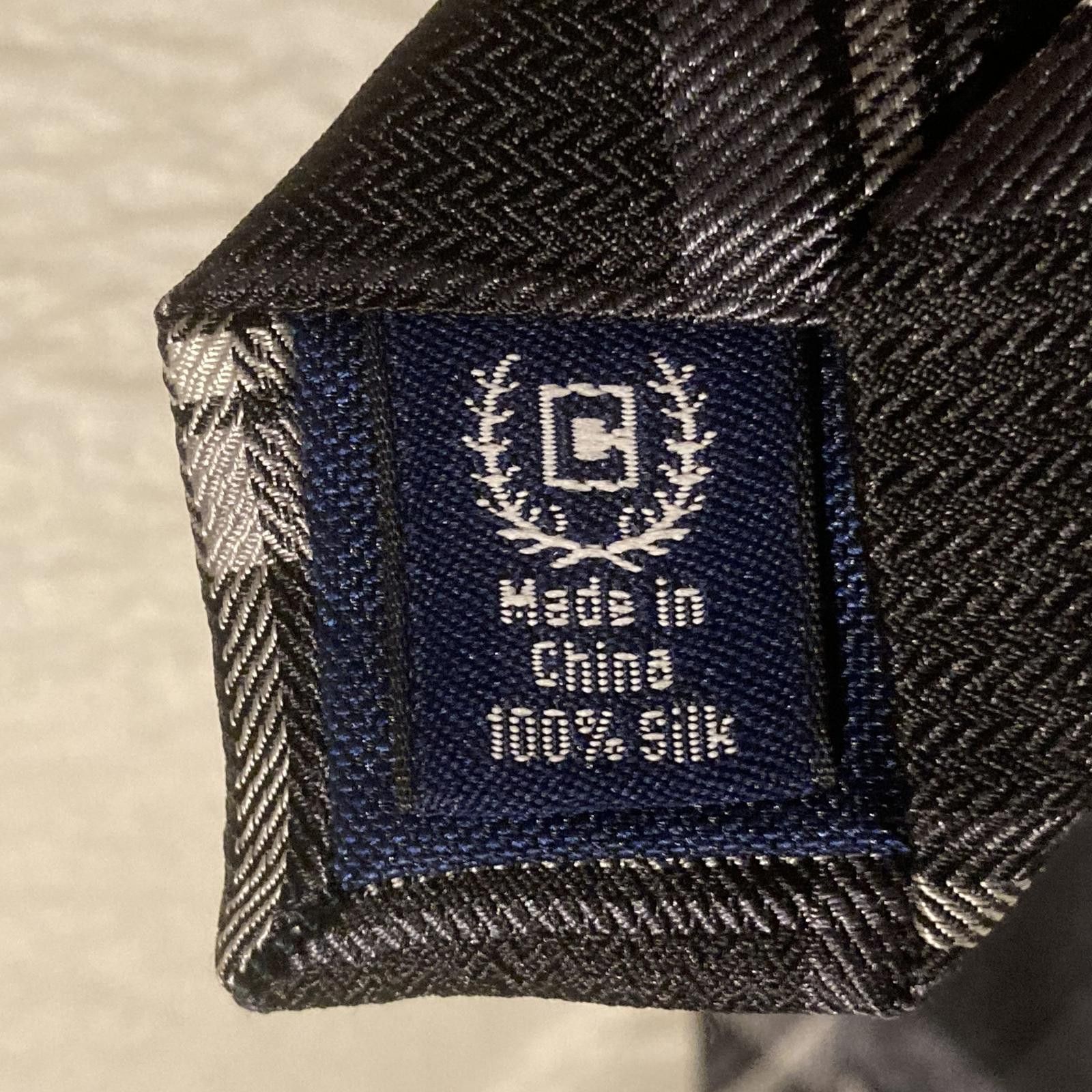 Chaps NWOT Chaps Black/Gray Plaid Tie 57/3 Size ONE SIZE - 4 Thumbnail
