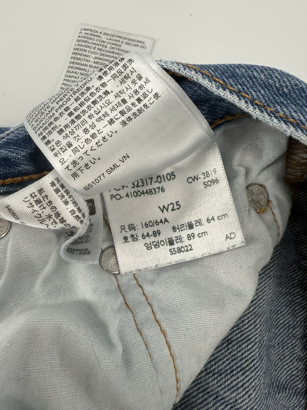 Levi's 501 Buttonfly Levi's LeStrauss Denim Blue Jean Shorts W 25 Size 25" / US 0 / IT 36 - 7 Thumbnail