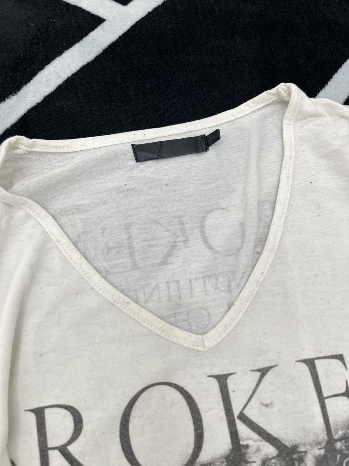 Japanese Brand Y2K Skull Grunge T-Shirt Tops Pichi T Opium LGB STYLE Size US L / EU 52-54 / 3 - 6 Thumbnail