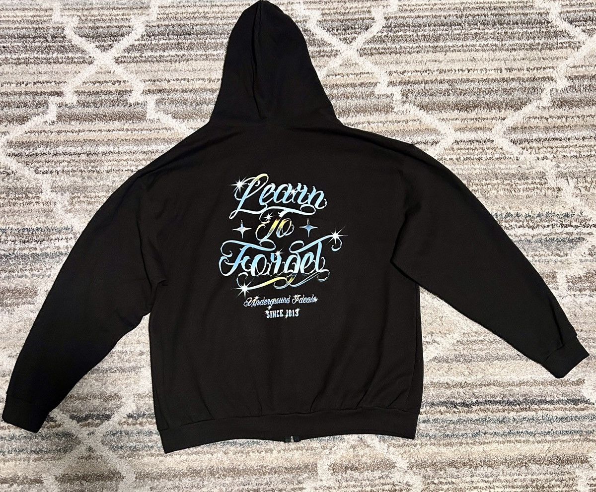 Other Learn to Forget OG Script Zip Up Hoodie Black Size US XXL / EU 58 / 5 - 3 Thumbnail