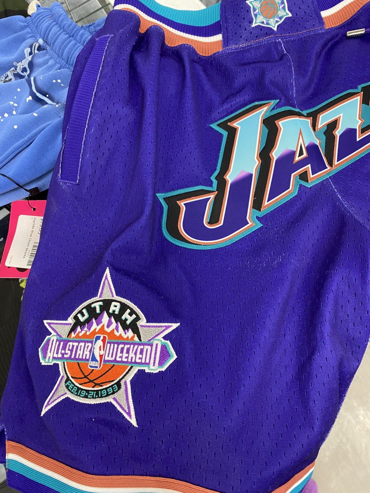 Just Don Just Don Utah jazz shorts purple road small authentic Size US 30 / EU 46 - 9 Thumbnail
