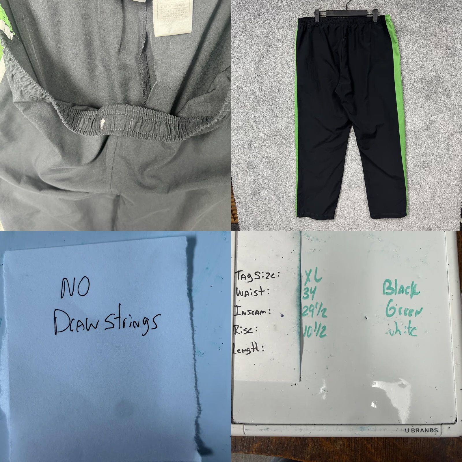 Nike Vtg Nike Track Pants XL 34x29.5 Black Men Regular Size 34 Inseam 29 Nike Swoosh Pockets Side Stripe Athletic Athleisure Retro Vintage Casual Updated Size US 36 / EU 52 - 9 Thumbnail