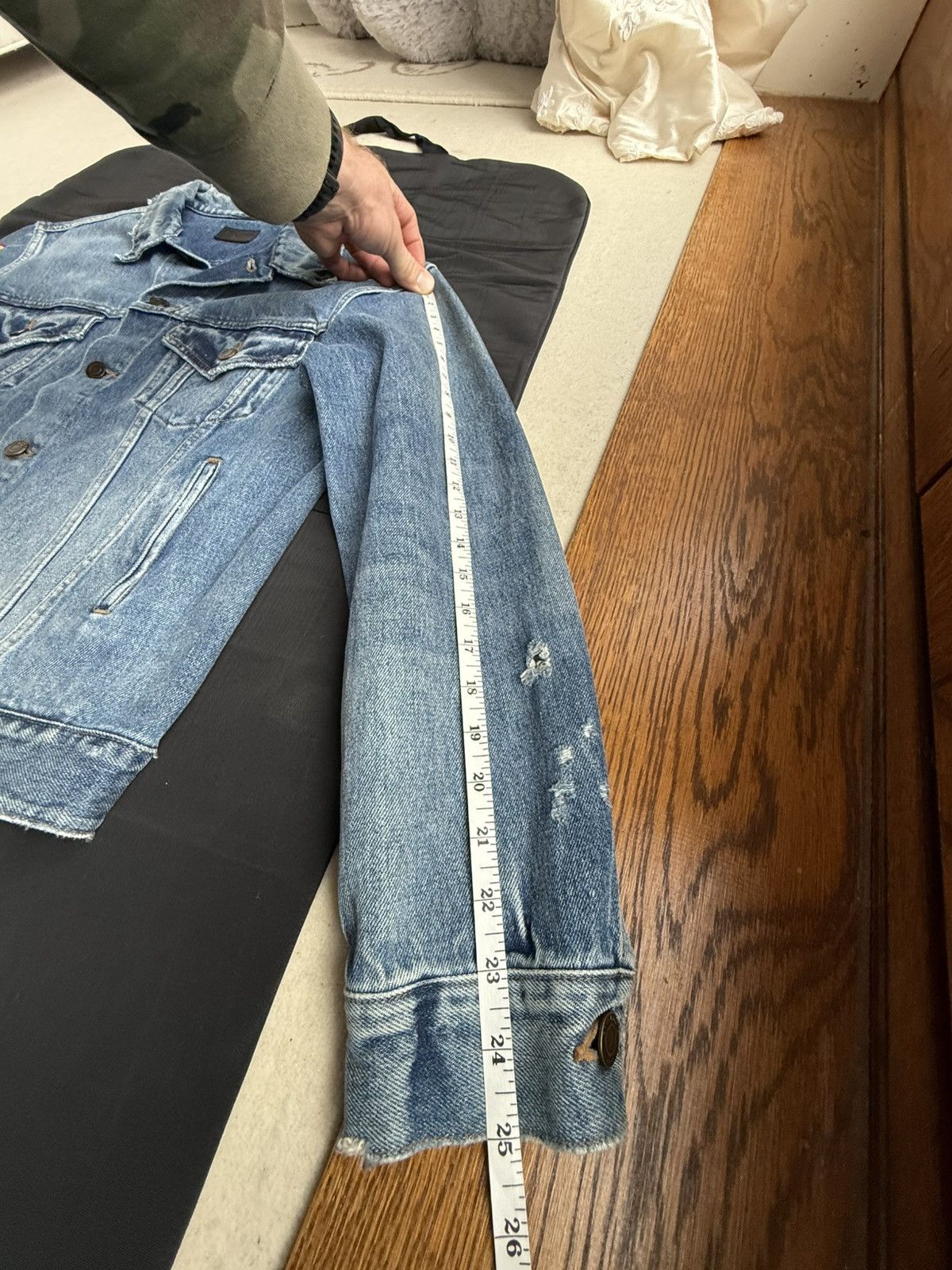 Saint Laurent Paris SS16 Saint Laurent Hedi Slimane palm tree denim jacket XL Size US XL / EU 56 / 4 - 6 Thumbnail