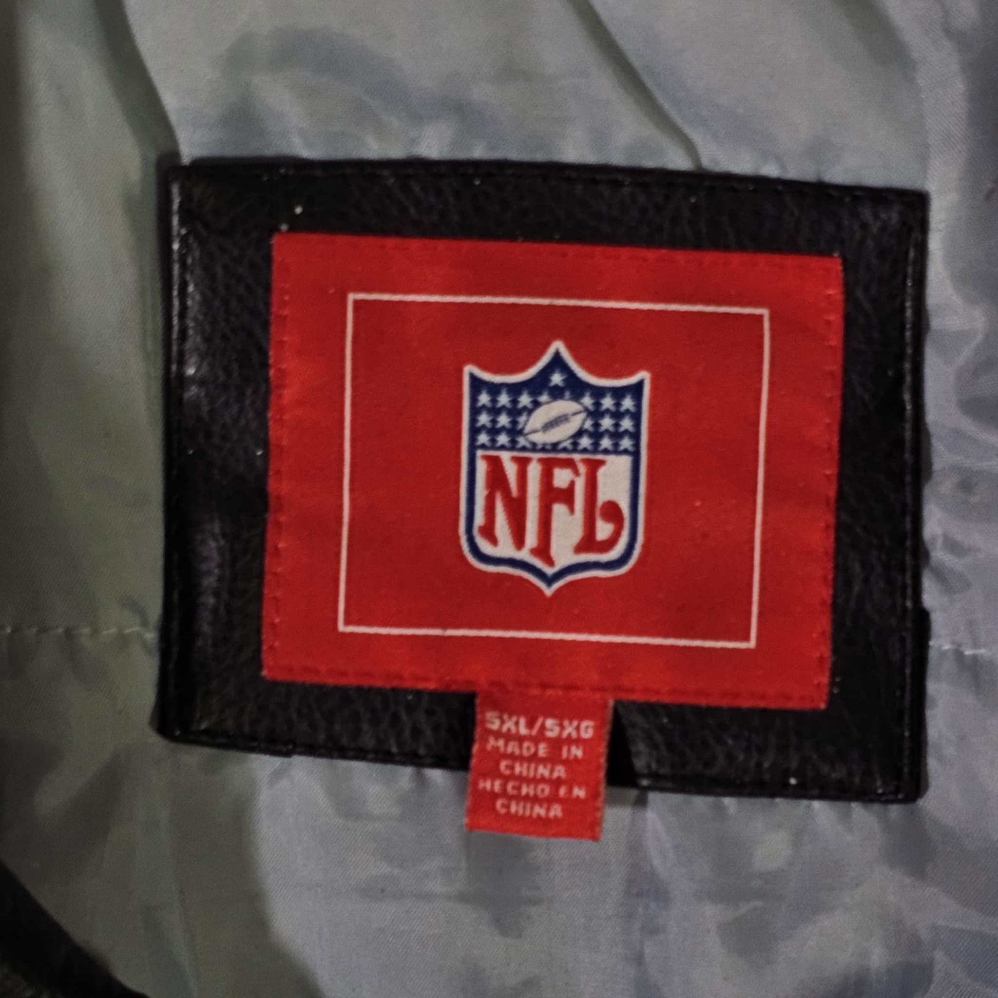 G-III × NFL × Vintage Oakland Raiders 90s Vegan Leather GIII Varsity Jacket Size US XXL / EU 58 / 5 - 4 Thumbnail