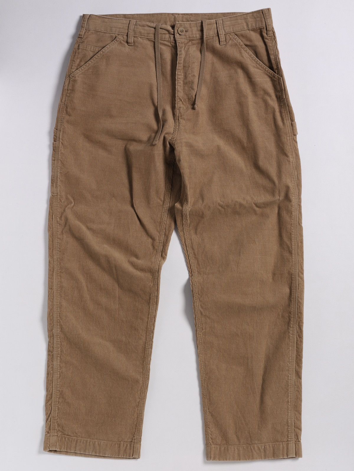 Uniqlo Uniqlo Corduroy Velvet Work Pants Trousers Carpenter Beige Size US 33 - 1 Thumbnail