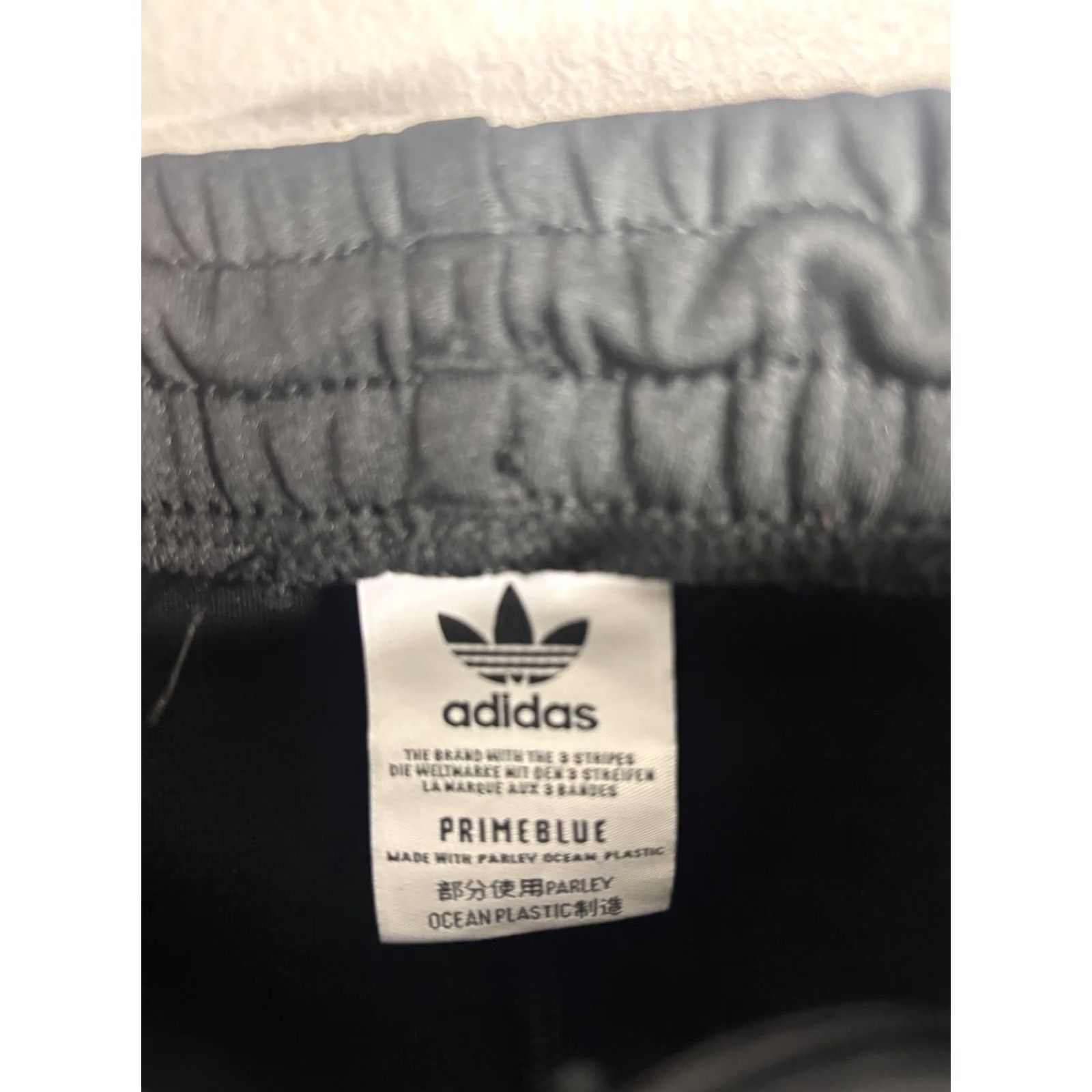 Adidas Adidas Track Pants Mens M Primeblue 3 Stripes Trefoil Joggers Athletic Black White Pants Size US 31 - 3 Thumbnail