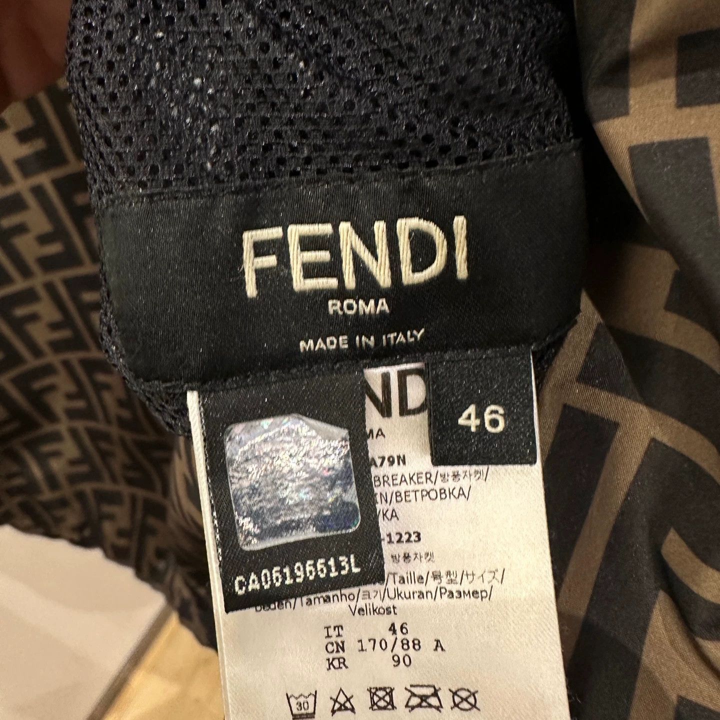 Fendi Fendi FF All-Over Print Reversible Jacket 46 Size US S / EU 44-46 / 1 - 3 Thumbnail
