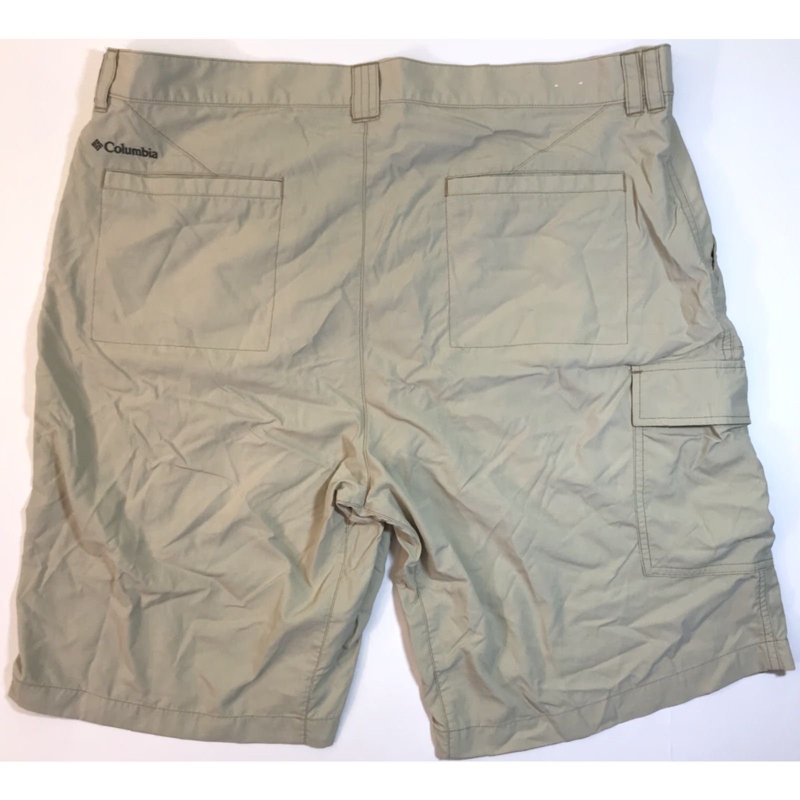 Vintage Columbia Mens Cargo Shorts Sz 38 Beige Nylon Polyester Flat Front Pockets Outdoor Casual Shirt? Size US 38 / EU 54 - 3 Thumbnail