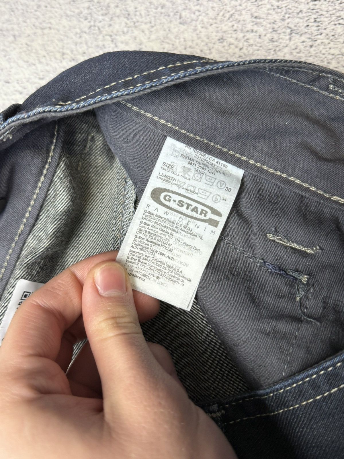 G-Star Vintage G Star Raw Denim Streetwear Jeans Japanese Y2K 30 Size US 31 - 13 Thumbnail