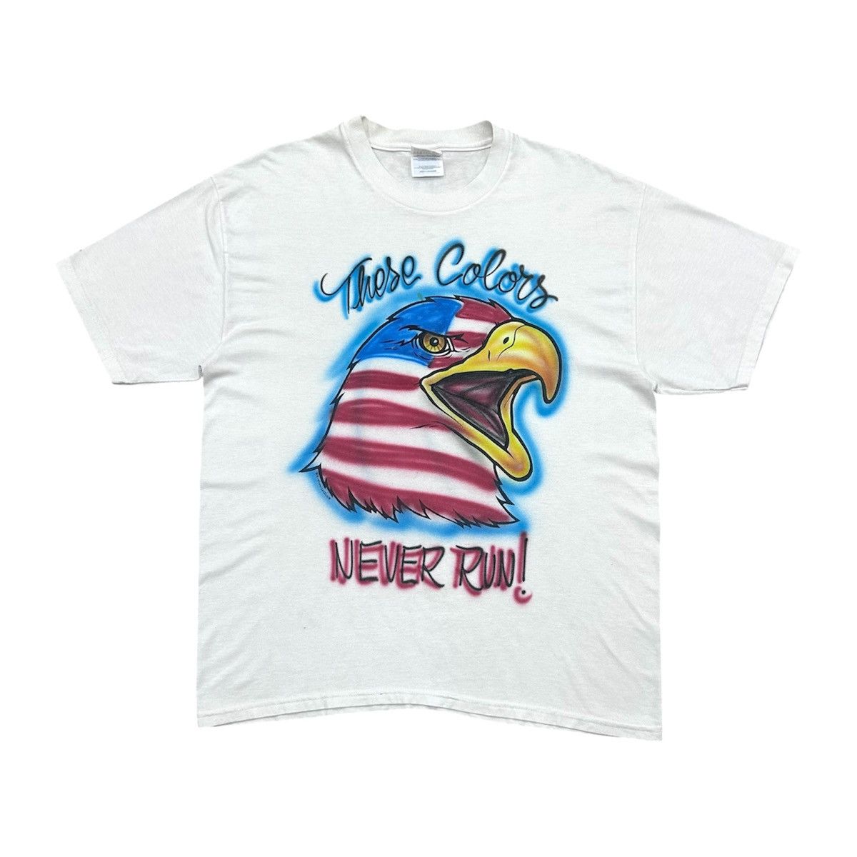 Hanes Vintage Y2K Eagle America Flag OVP Tshirt Size US L / EU 52-54 / 3 - 1 Thumbnail