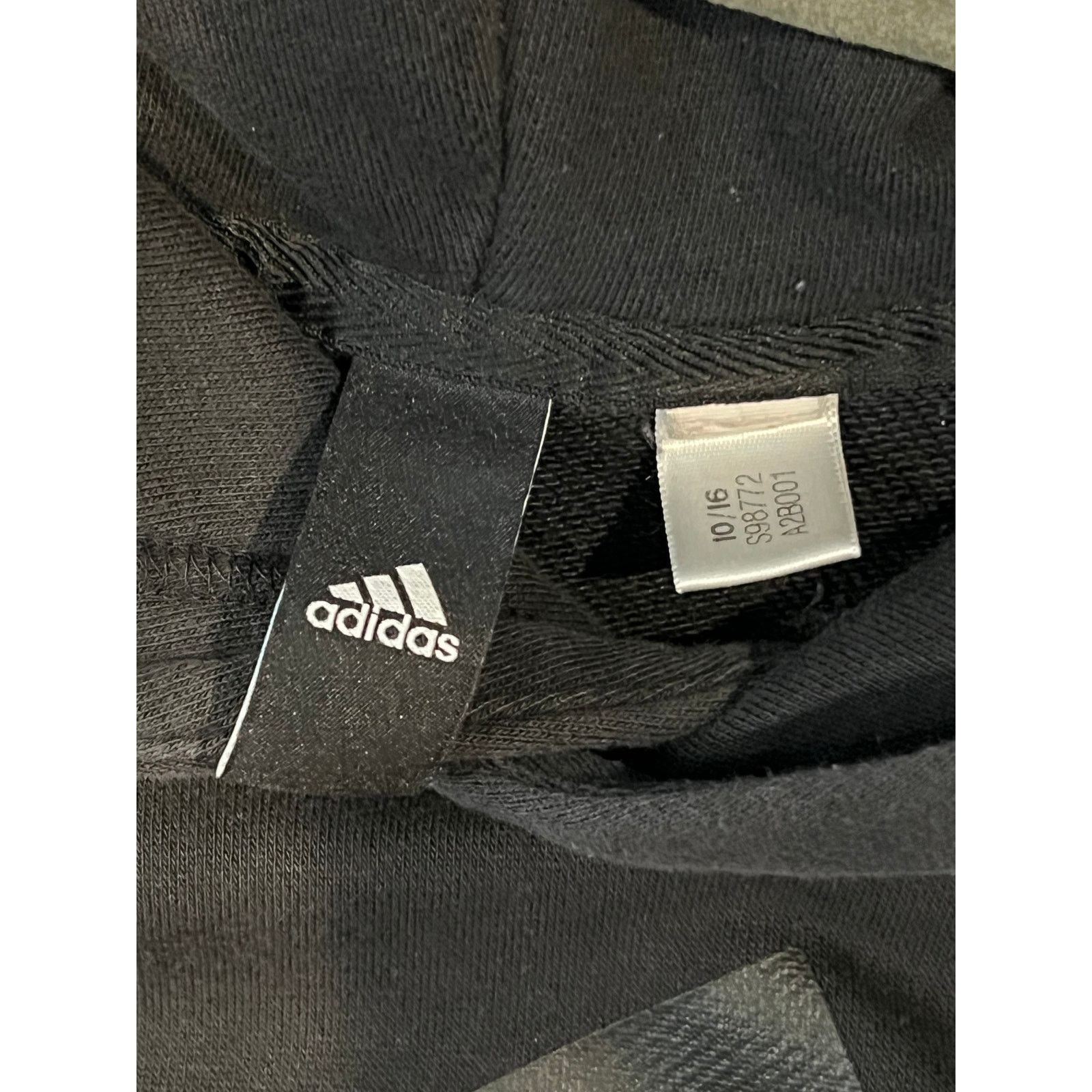 Adidas Adidas Black Pullover Hoodie Mens L Size US L / EU 52-54 / 3 - 3 Thumbnail