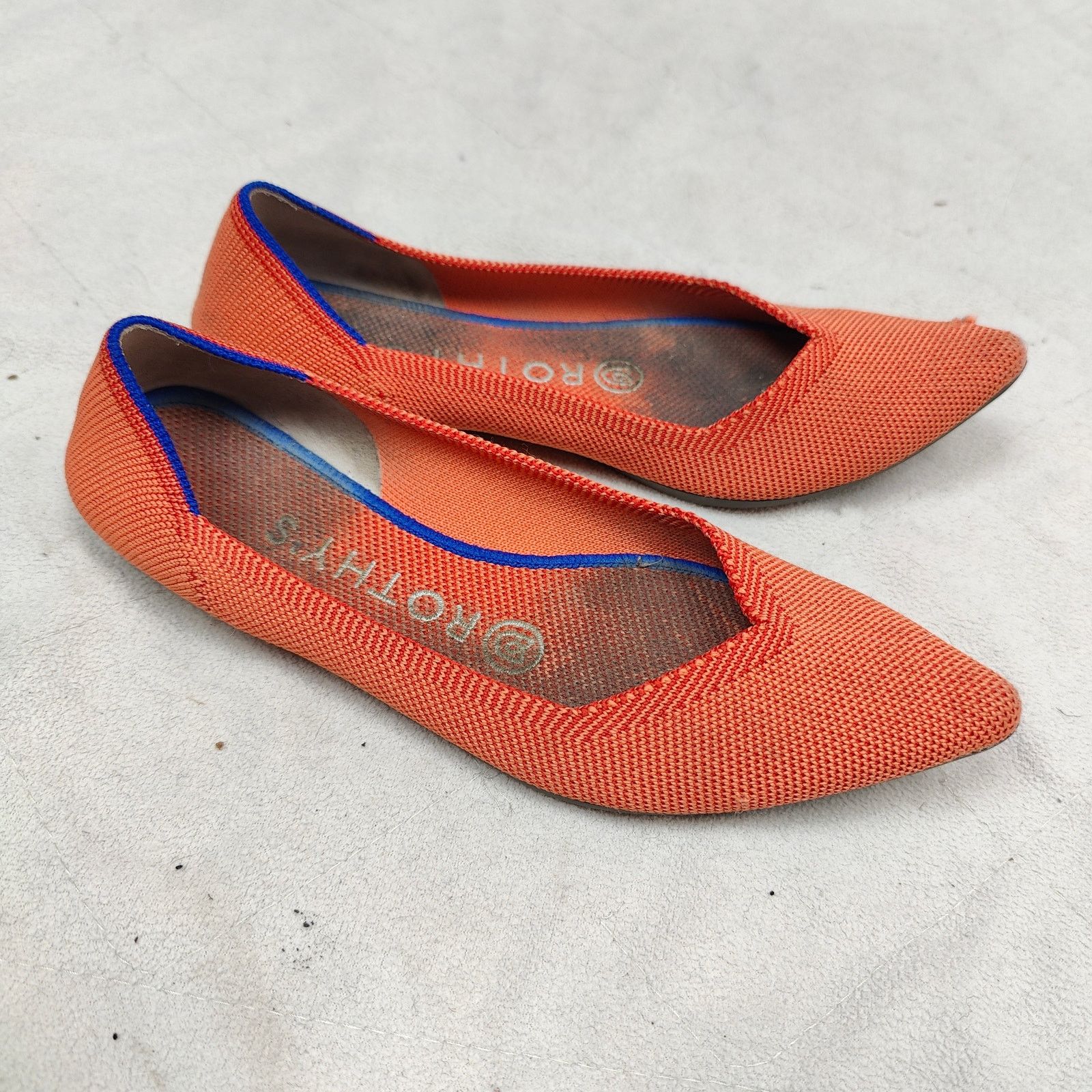 Other Rothy's The Point Flats Womens 6 Persimmon Orange Size US 6 / IT 36 - 1 Thumbnail