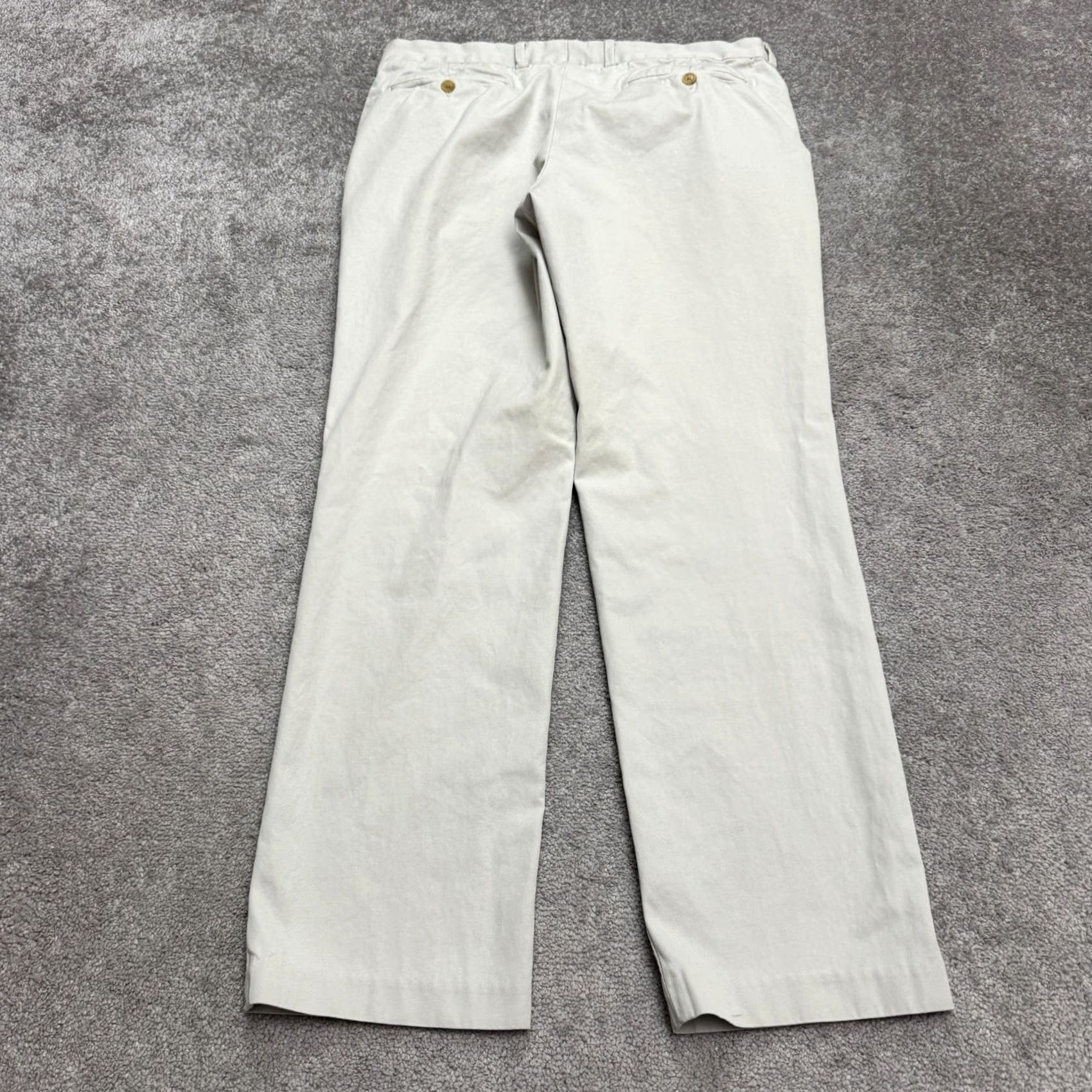Nordstrom Nordstrom Chino Pants Mens 36x32 Beige 100% Cotton Straight Leg Stretch Casual Workwear Vintage: No Regular Slim Fit Mens Size US 36 / EU 52 - 2 Thumbnail