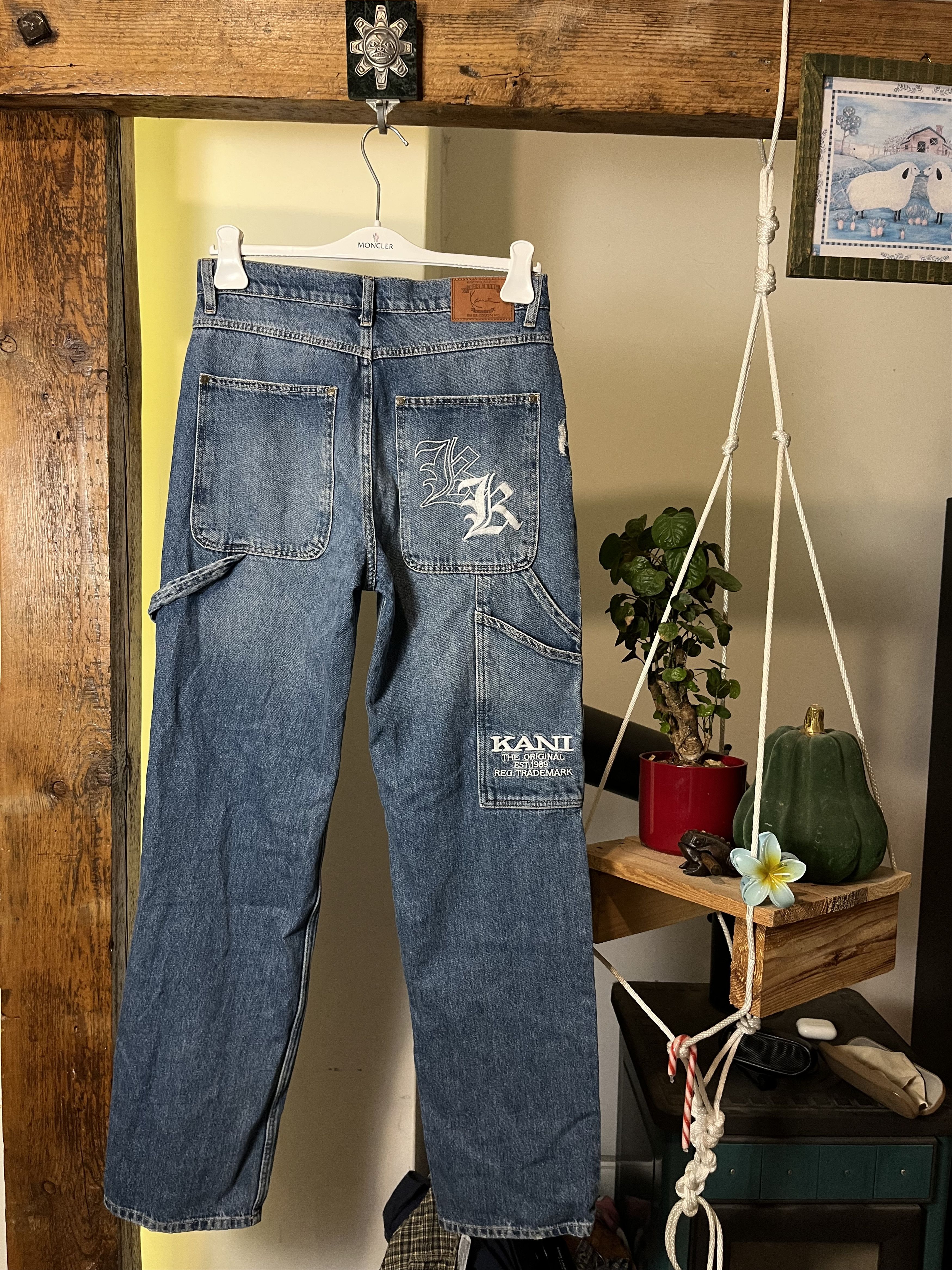 Karl Kani × Vintage Vintage Karl Kani Big Logo Rap Baggy Ripped Jeans Size US 30 / EU 46 - 2 Thumbnail