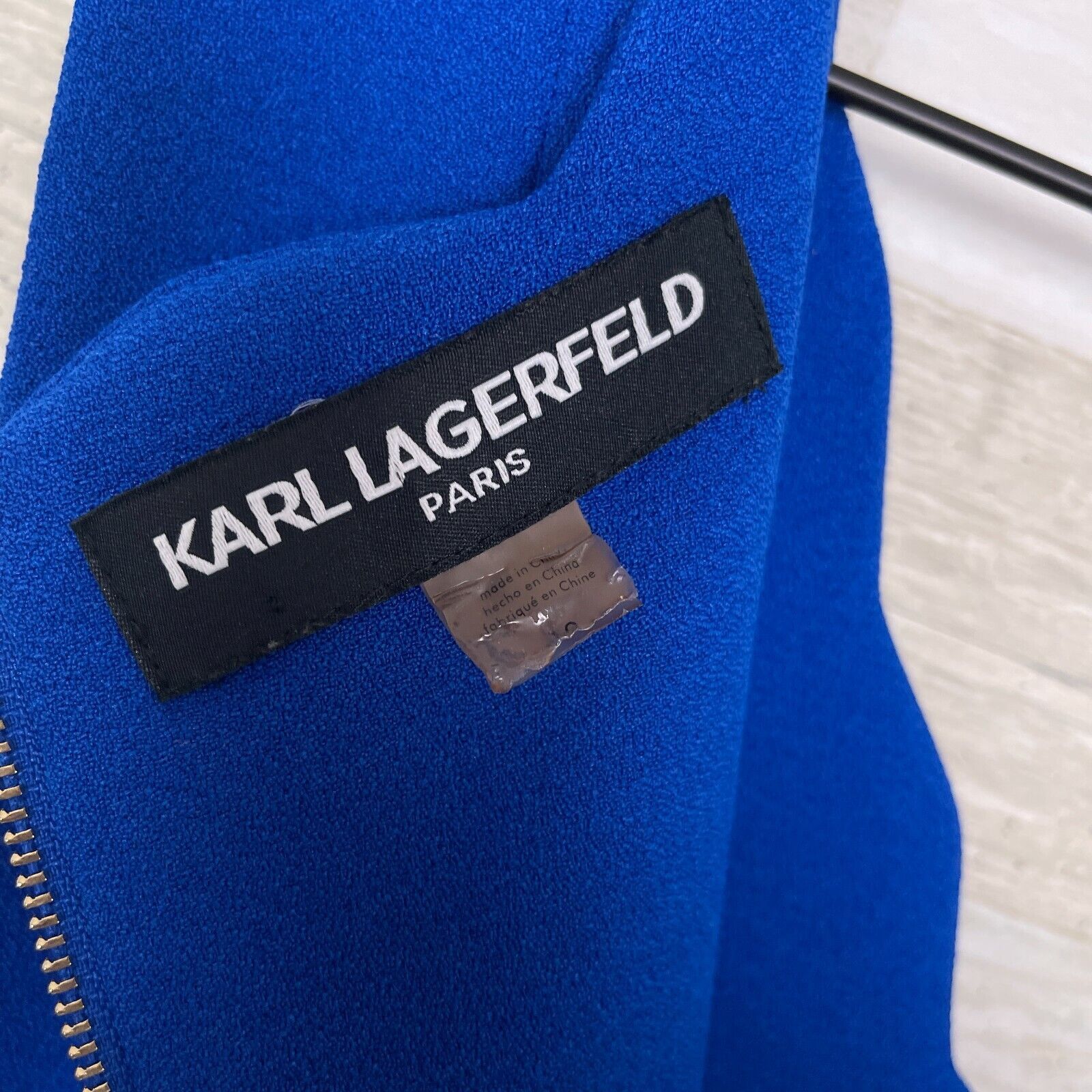 Karl Lagerfeld Karl Lagerfeld Scalloped Cocktail Dress Blue Fit & Flare 10 Size L / US 10 / IT 46 - 6 Thumbnail