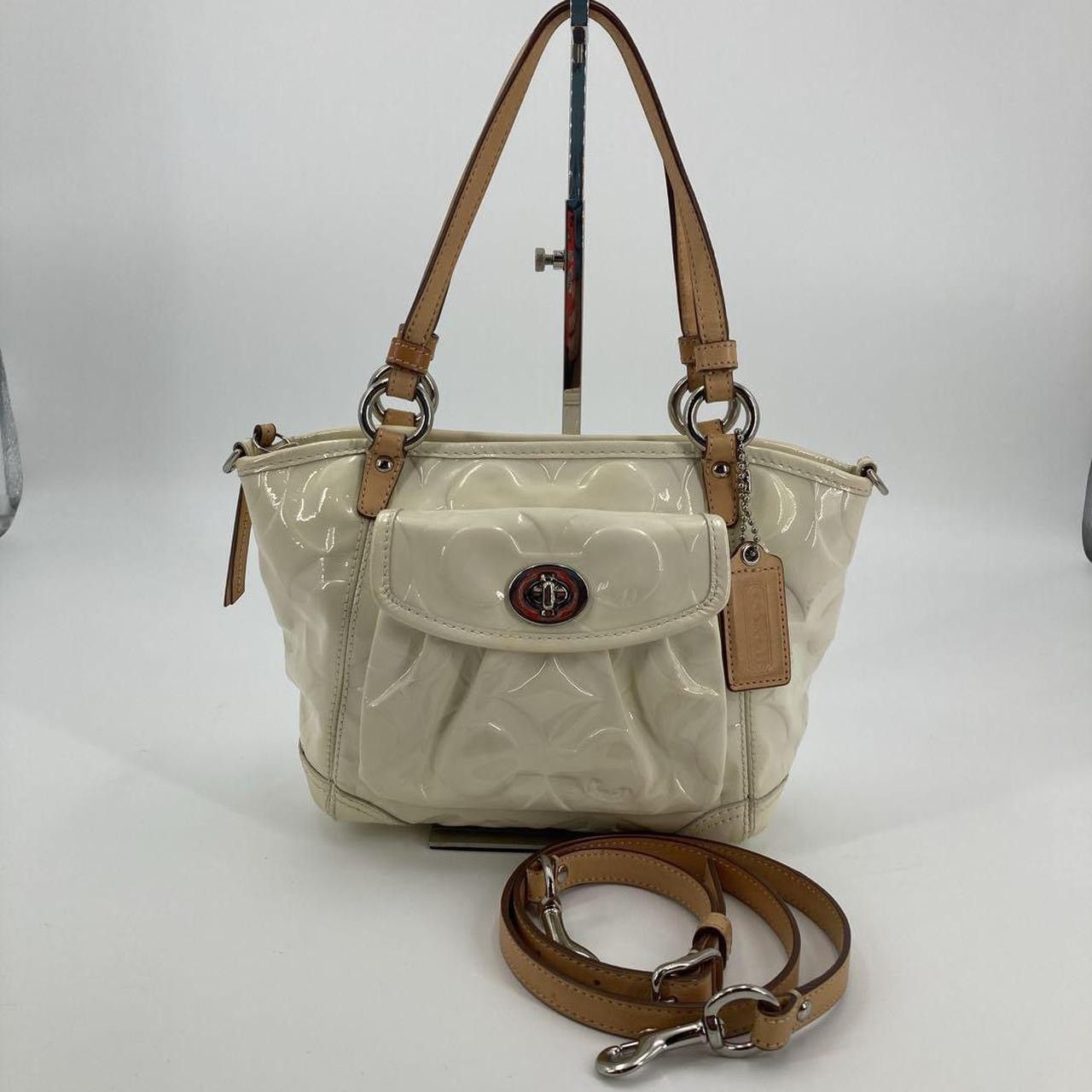 Coach Coach Embossed Patent Leather Tote Size ONE SIZE - 2 Thumbnail
