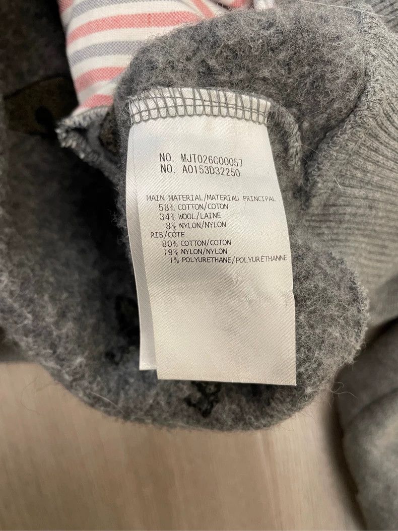 Thom Browne Thom browne Gray full-printed fleece whale turtle zipper ja Size US XS / EU 42 / 0 - 7 Thumbnail