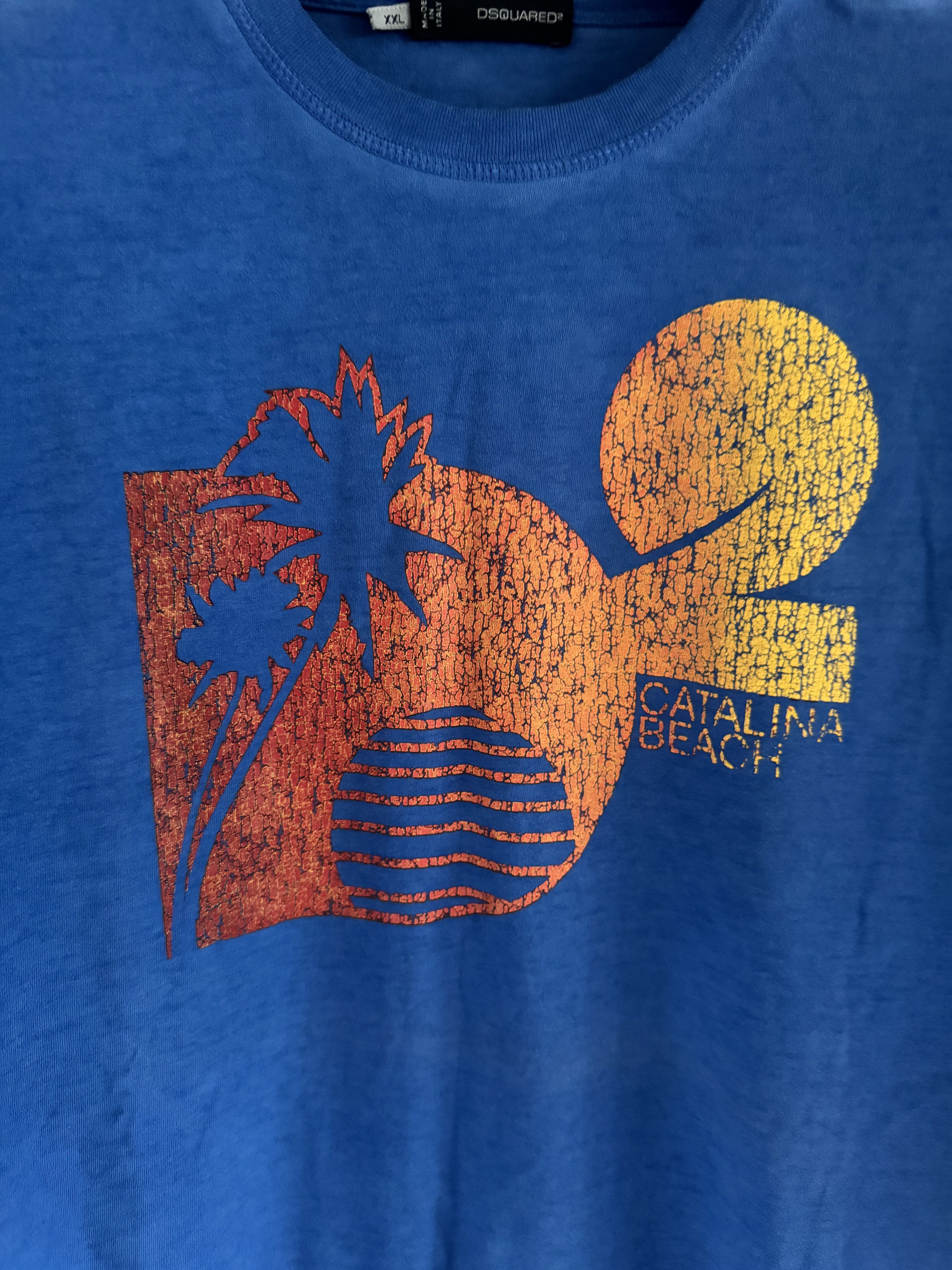 Dsquared2 Catalina Beach Graphic T-Shirt SS12 Size US XXL / EU 58 / 5 - 8 Thumbnail