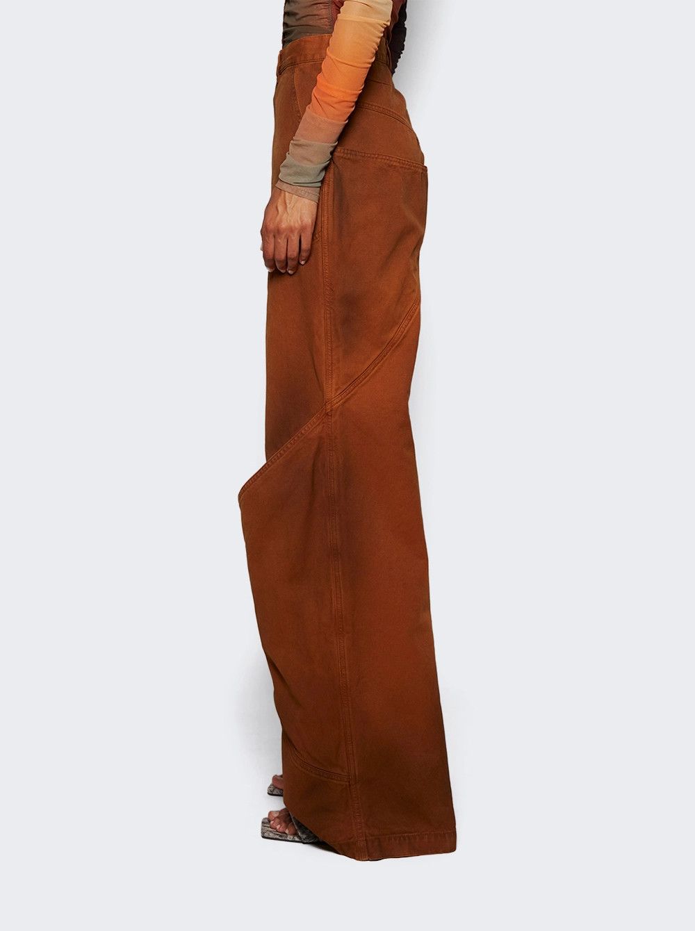 The Attico o1mle0526 Long Pants in Brown Size 26" / US 2 / IT 38 - 4 Thumbnail
