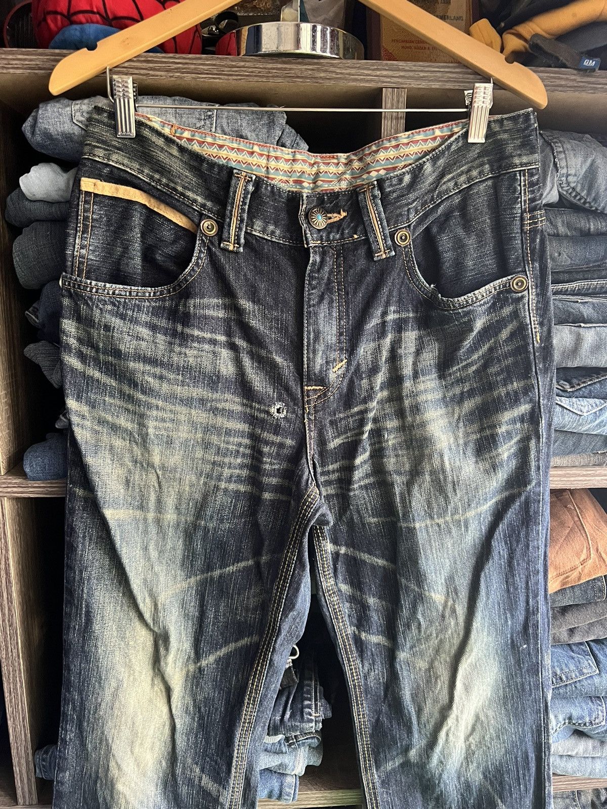 Edwin 🔥Flared Edwin Exclusive Vintage Distressed Denim Size US 33 - 4 Thumbnail