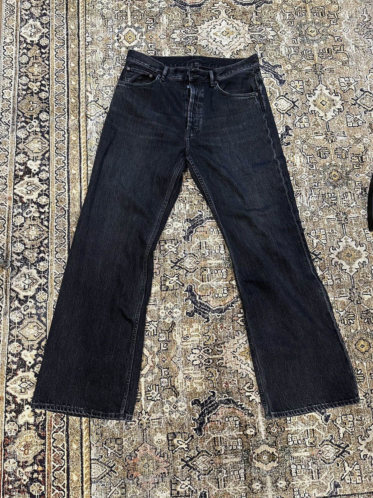 Acne Studios Acne Studios 2021M Vintage Black Loose Jeans | Grailed