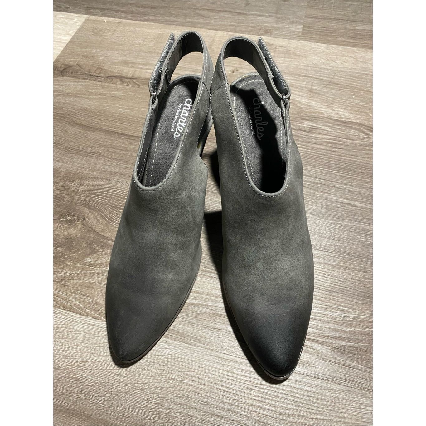 Other Charles by Charles David Slingback Booties Nirvana Slate Gre Size US 9.5 / IT 39.5 - 6 Thumbnail