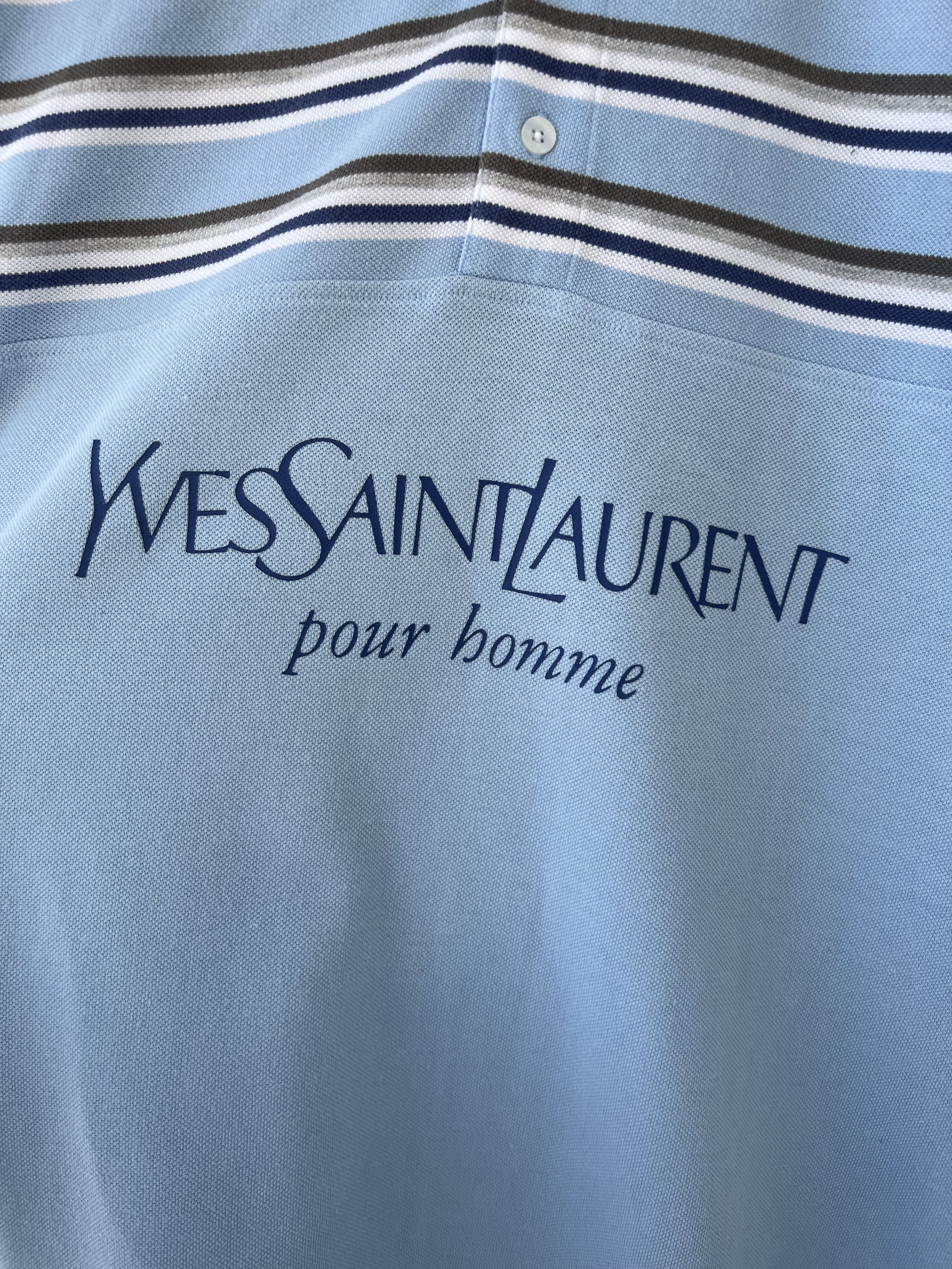 Saint Laurent Paris × Yves Saint Laurent Yves Saint Laurent Polo Shirt Xl Size US XL / EU 56 / 4 - 4 Thumbnail