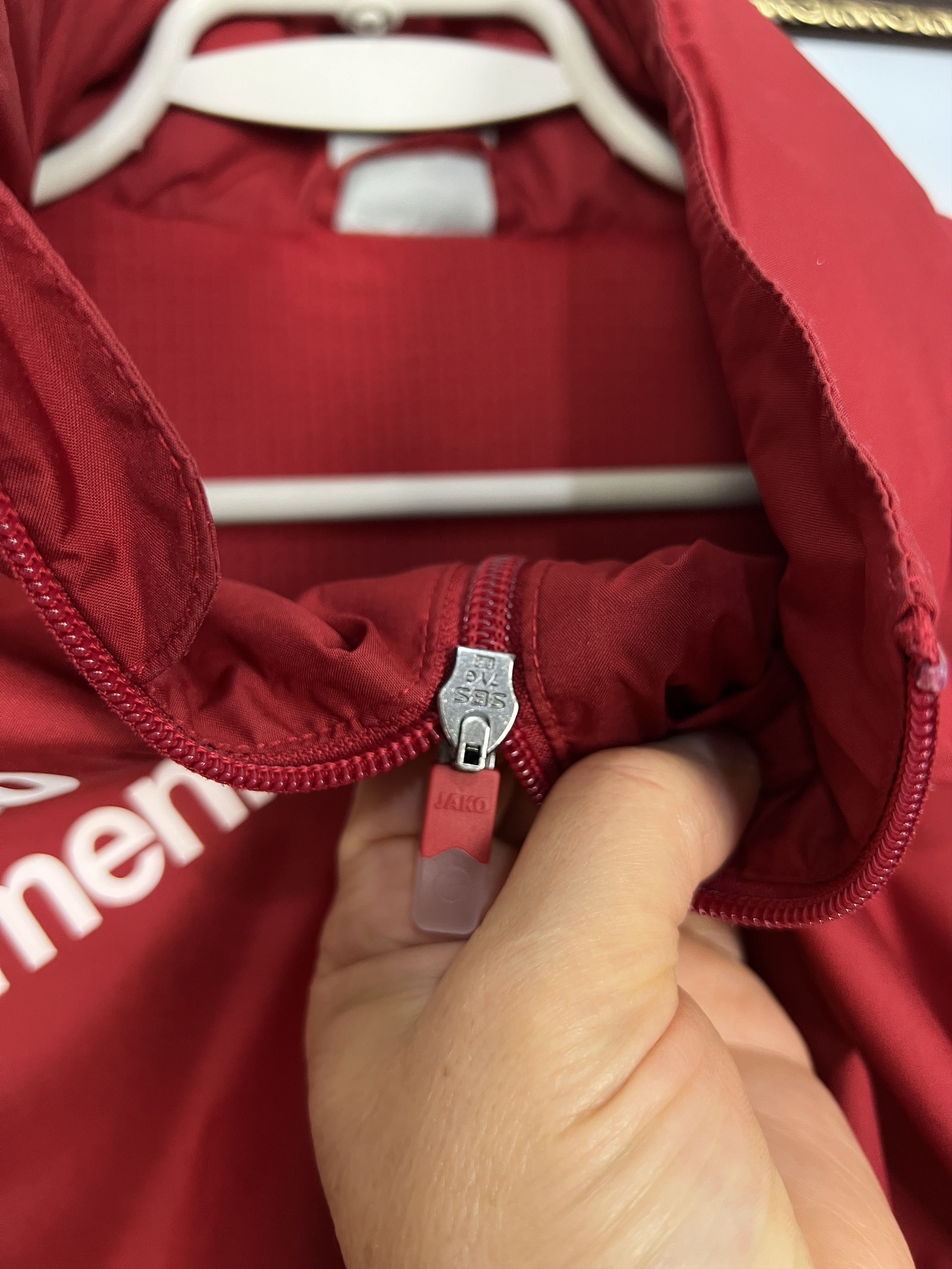 Vintage Jako Bayer 04 Leverkusen Football Jacket Soccer Track Top Size US S / EU 44-46 / 1 - 3 Thumbnail