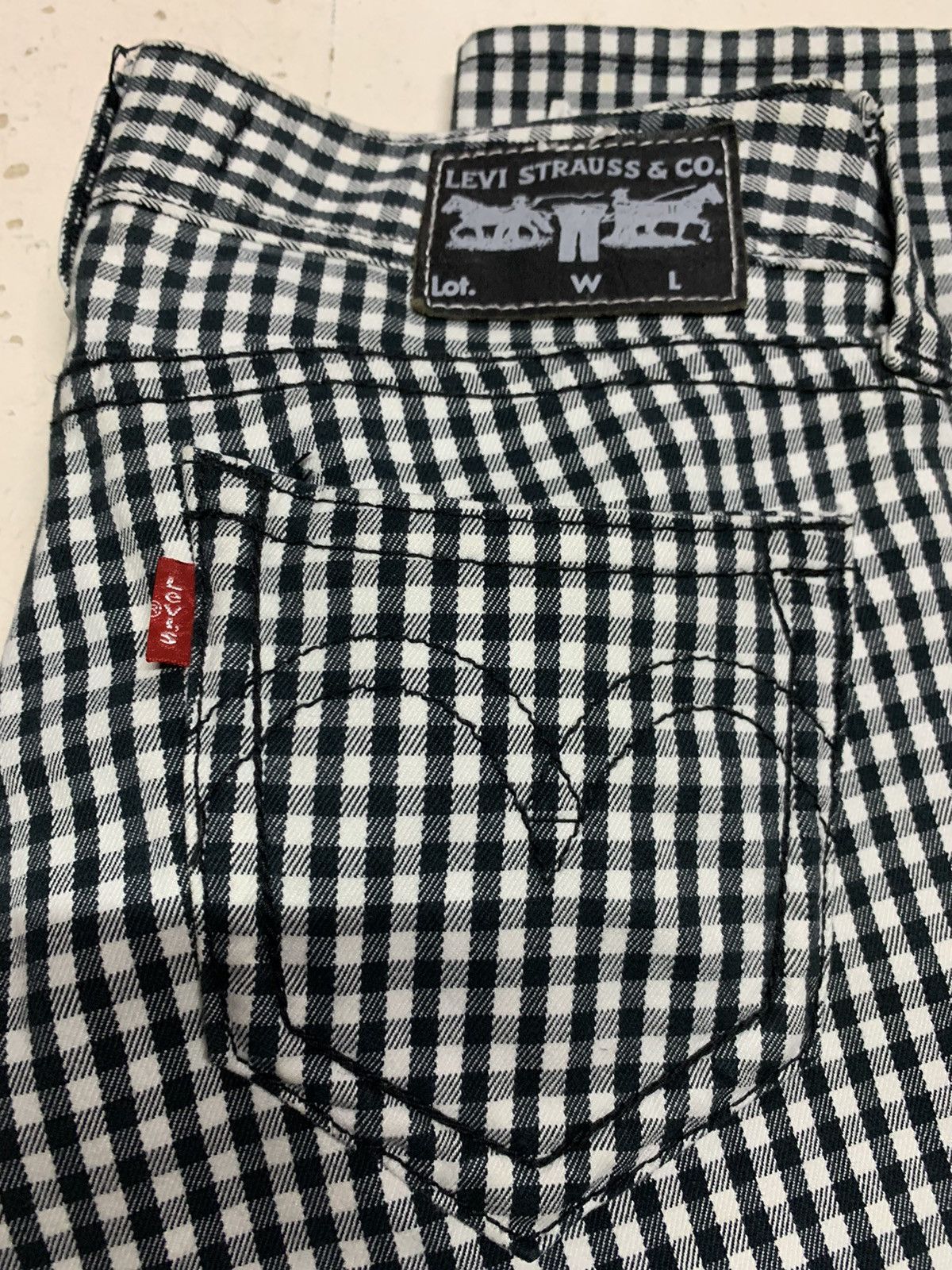 Levi's Levis Checked pattern lady jeans Size 32" / US 10 / IT 46 - 23 Thumbnail