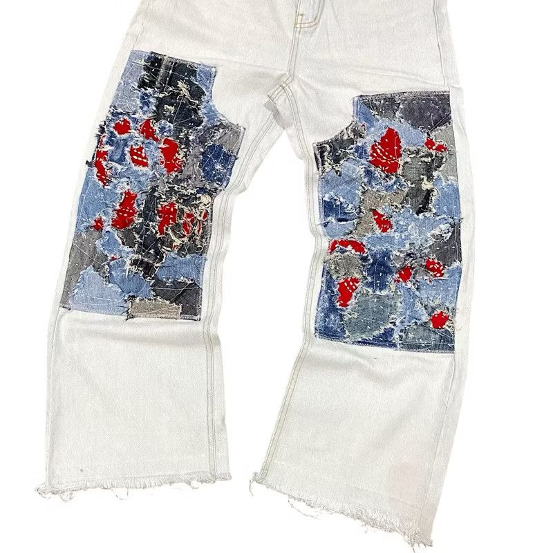 Beauty Beast Japanese reworked denim double knee Size US 31 - 5 Thumbnail