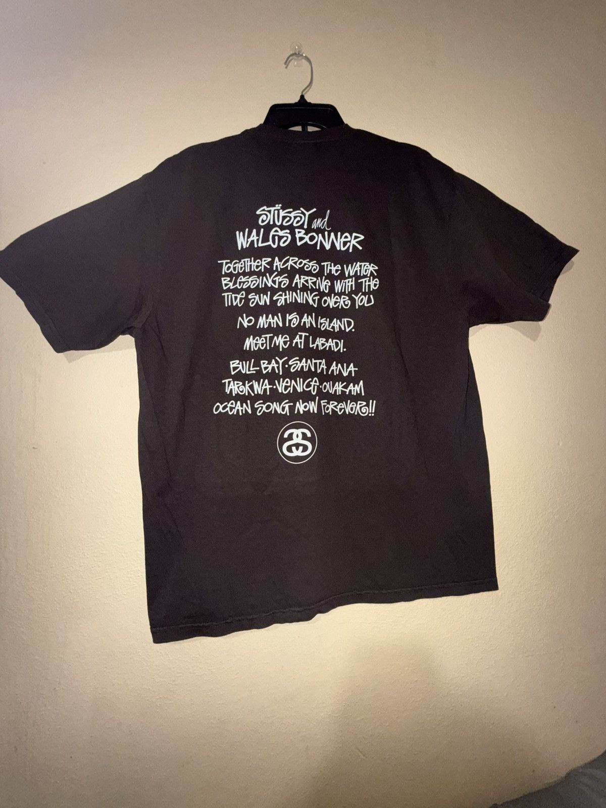 Stussy STUSSY X WALES BONNER OCEAN SONG TEE BROWN Size US L / EU 52-54 / 3 - 1 Thumbnail