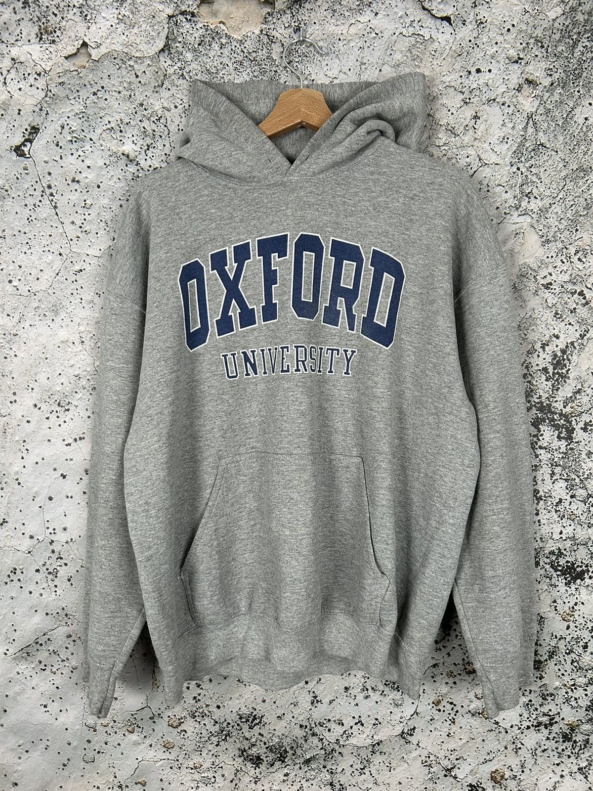 Vintage Vintage Oxford University Spellout Hoodie Streetwear Rare Size US L / EU 52-54 / 3 - 1 Thumbnail