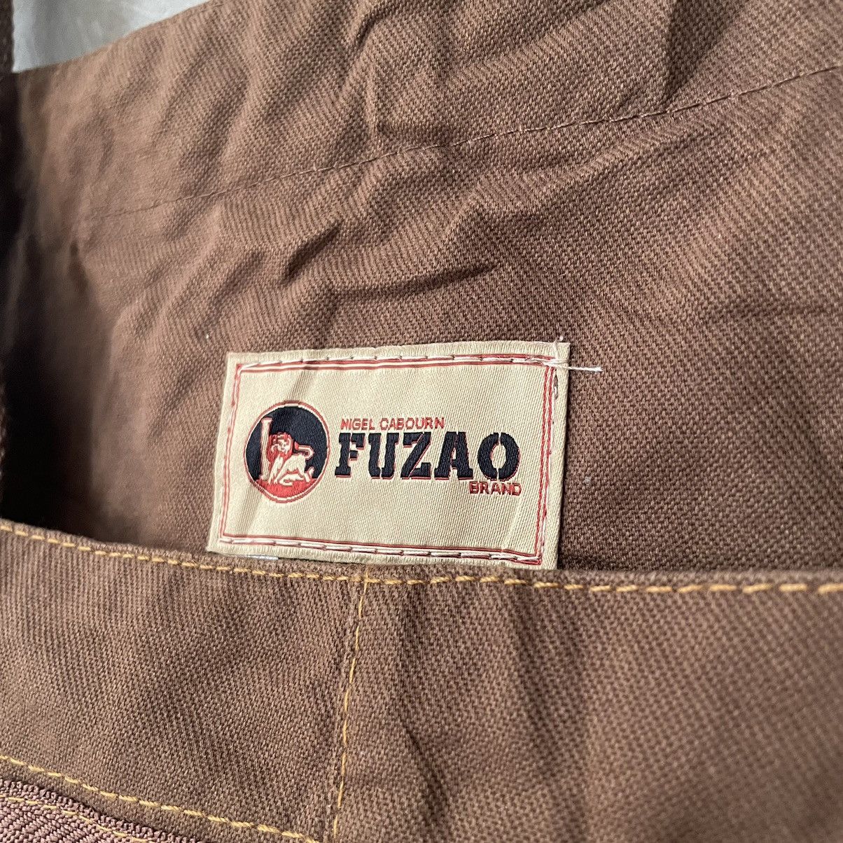 Other Fuzao Brand Overall Cotton Duck Twill Canvas Brown Size US 42 / EU 58 - 9 Thumbnail