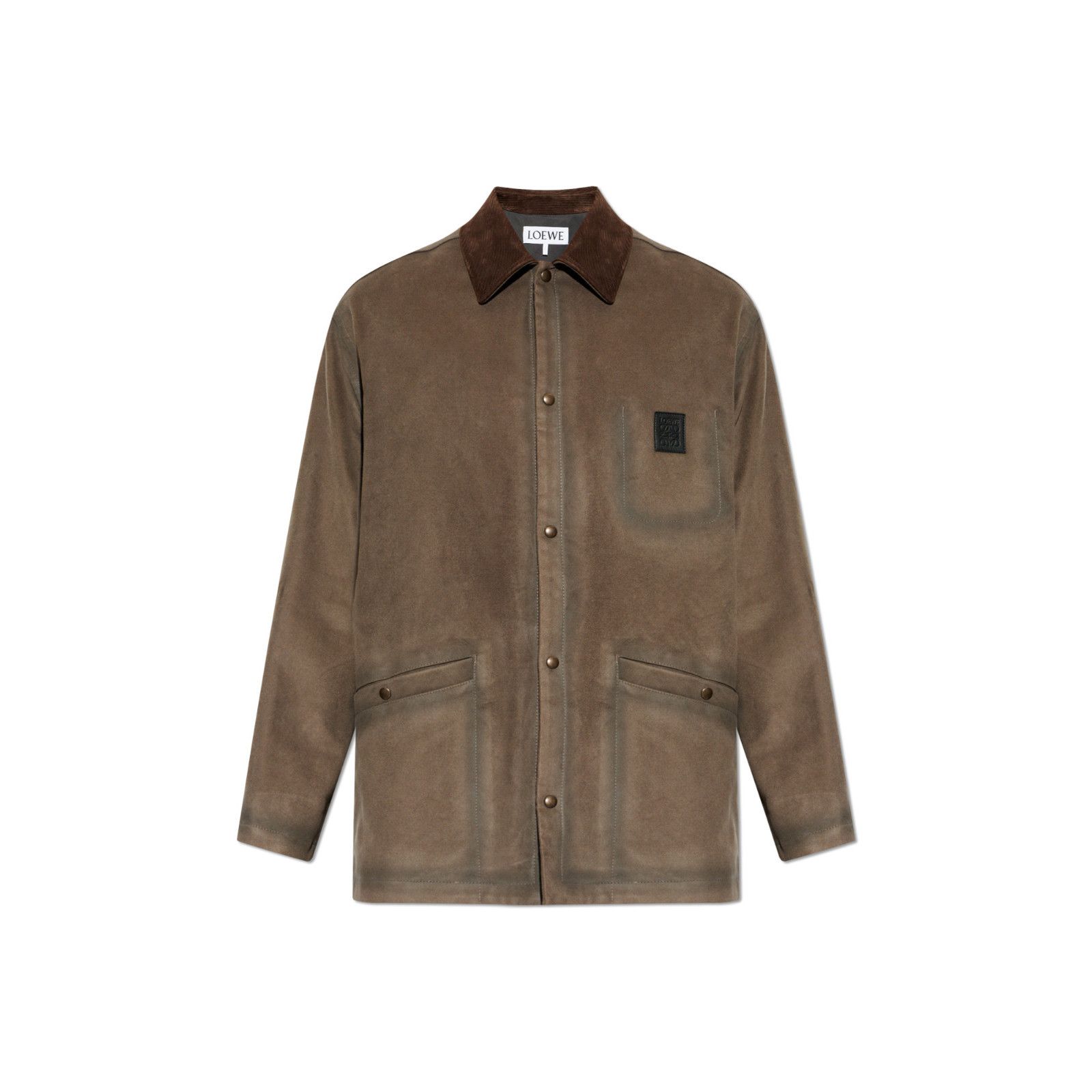 Loewe LOEWE Brown Suede Jacket New & Authentic (Men's size:L;) Size US L / EU 52-54 / 3 - 1 Preview