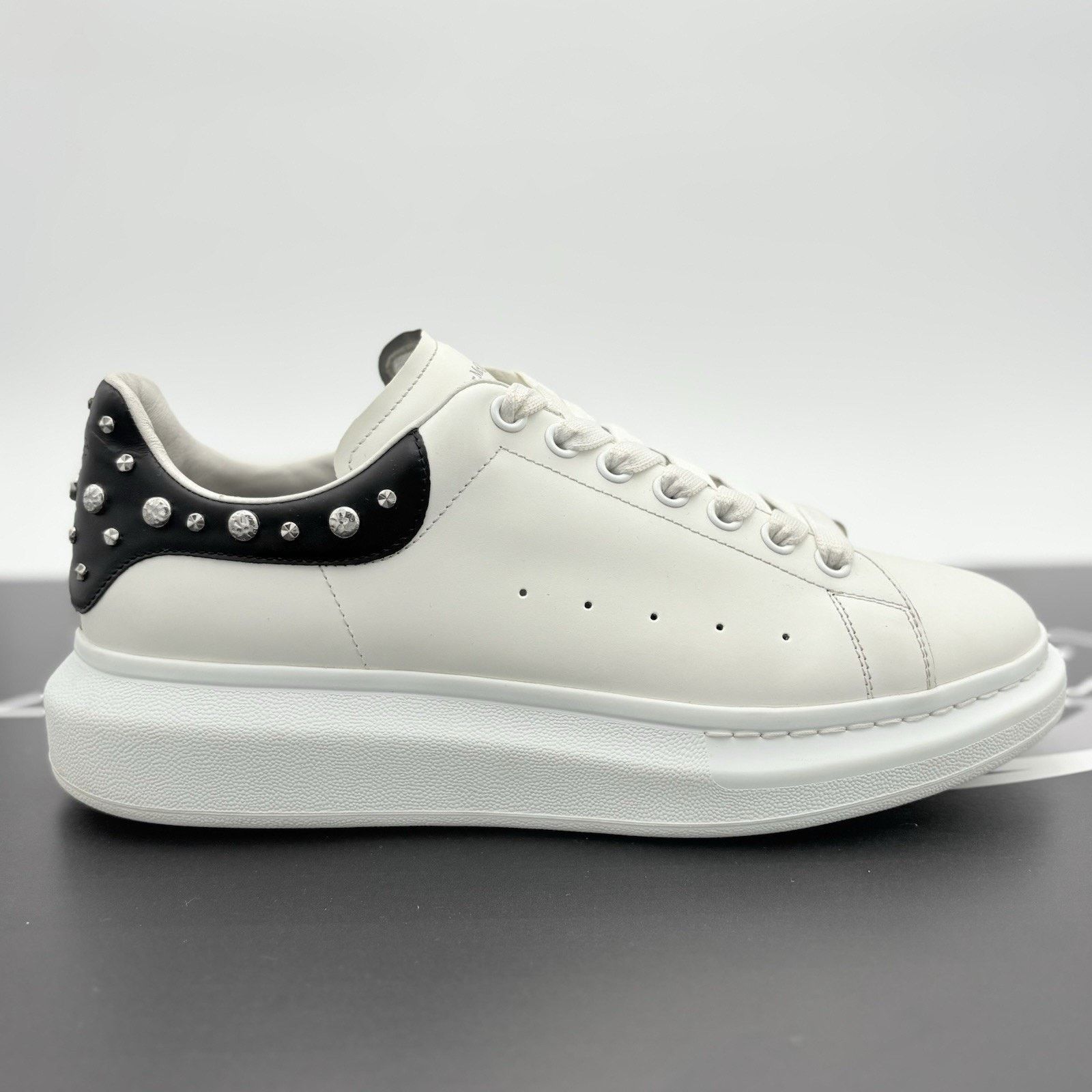 Alexander McQueen Alexander McQueen Studded Oversized ' White Black ' | GREAT! Size US 12 / EU 45 - 2 Thumbnail