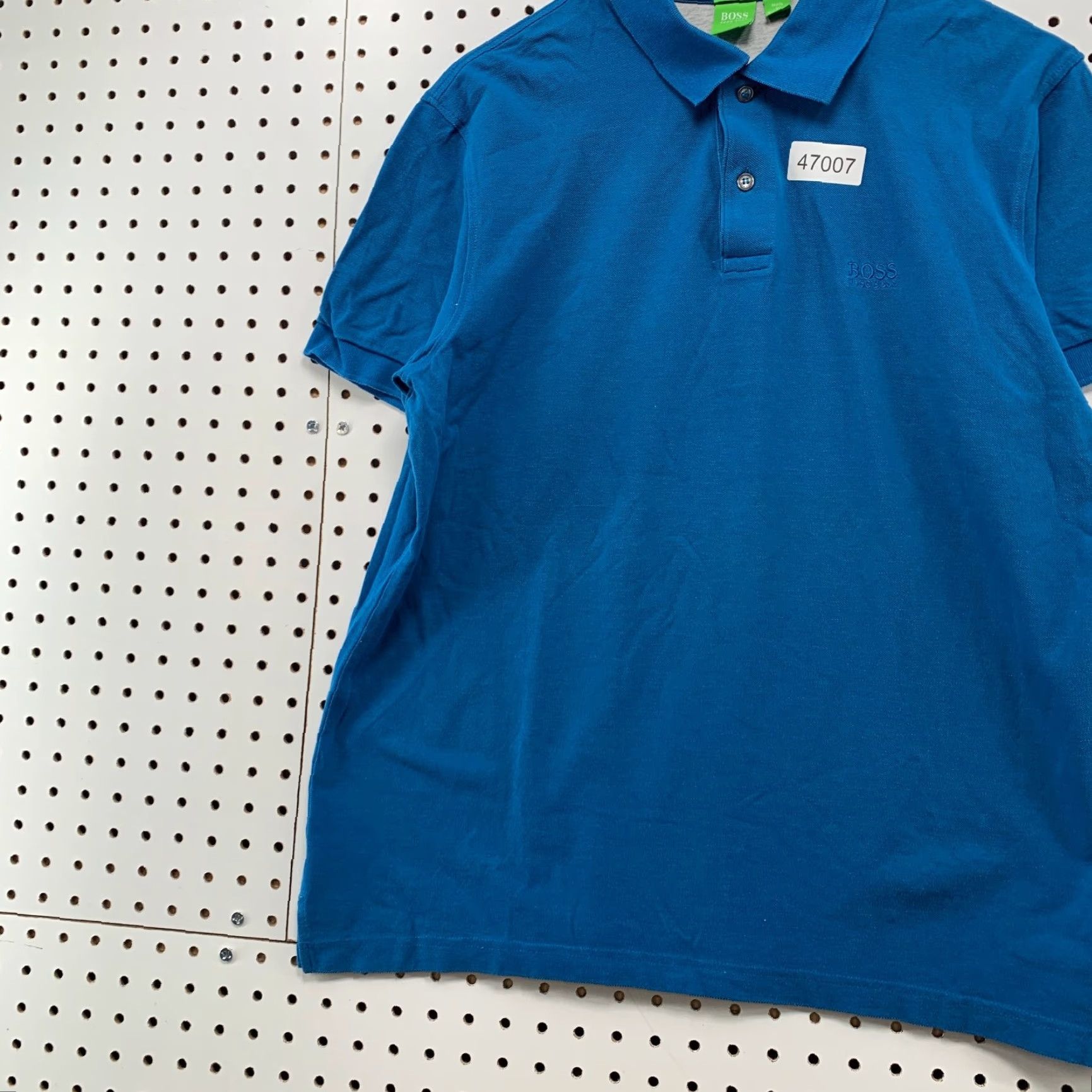 Hugo Boss Hugo BOSS Polo Shirt Mens Large Blue Regular Fit Preppy Work School Shirt MSN? Size US L / EU 52-54 / 3 - 6 Thumbnail
