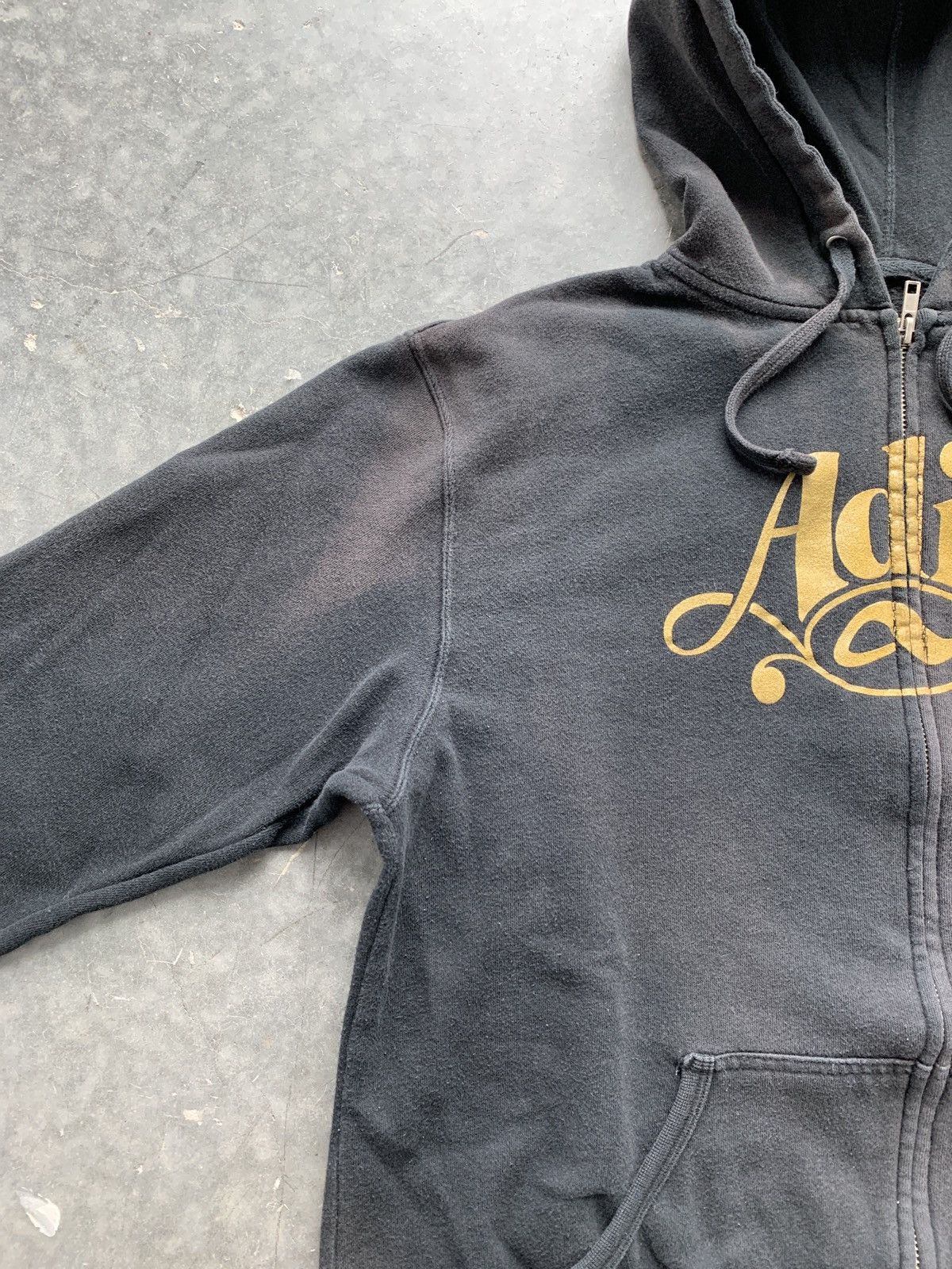Thrasher Crazy Vintage Y2K Adio Zip Up Hoodie Faded Skater Boxy Size US M / EU 48-50 / 2 - 3 Thumbnail