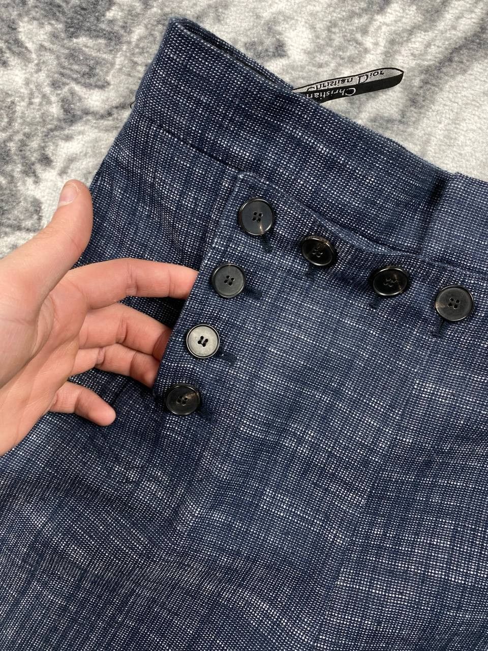 Dior Christian Dior Sailor Front Wide Trousers Women Size Xs Blue Size 28" / US 6 / IT 42 - 5 Thumbnail