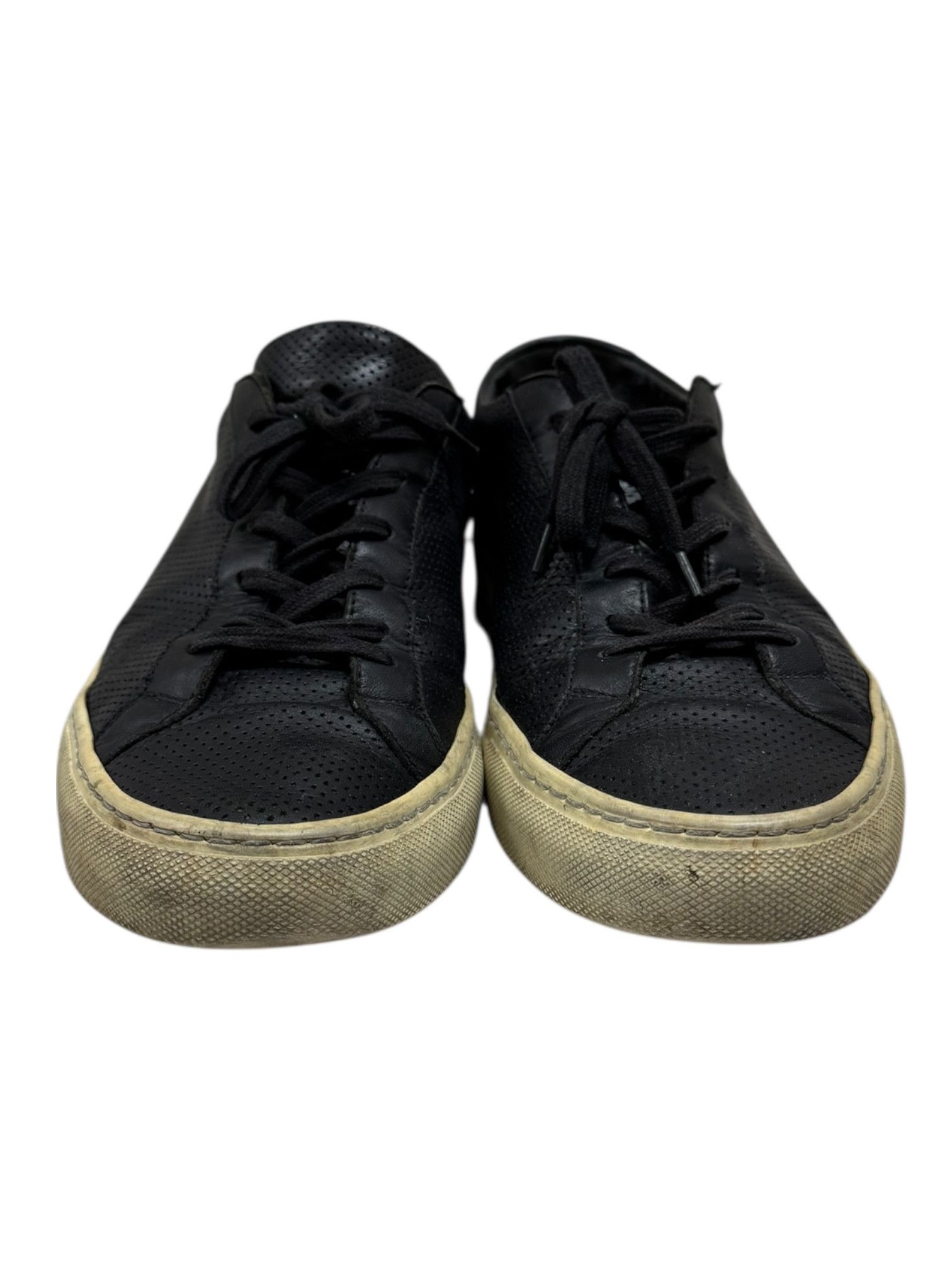 Common Projects Common Projects Black Perforated Achillies Low Mens 9 Size US 9 / EU 42 - 2 Thumbnail